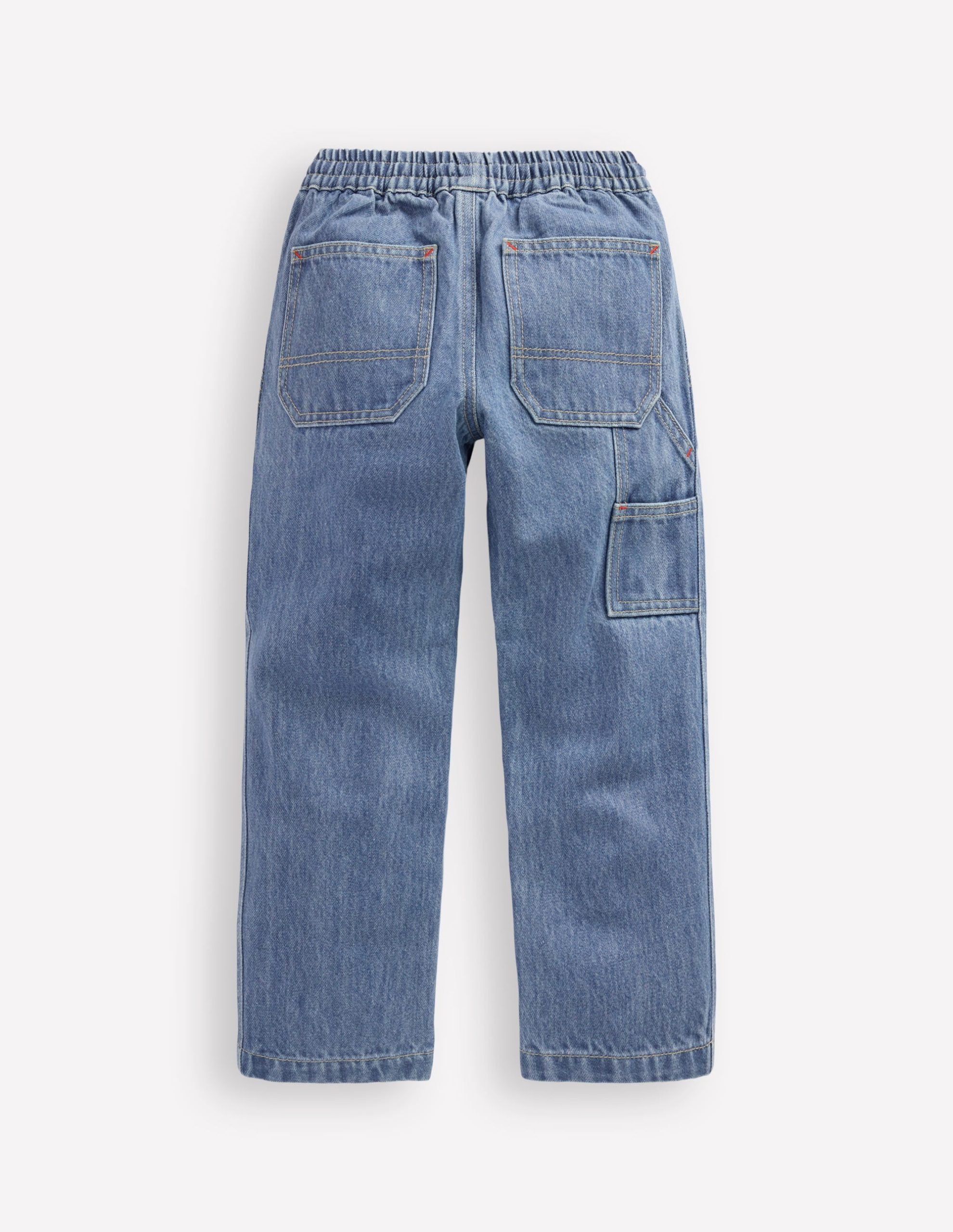 Pull-on Carpenter Jeans-Light Wash - Image 5