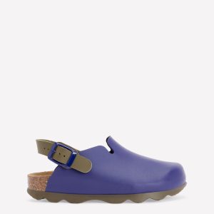 Colourblock Clogs-Navy