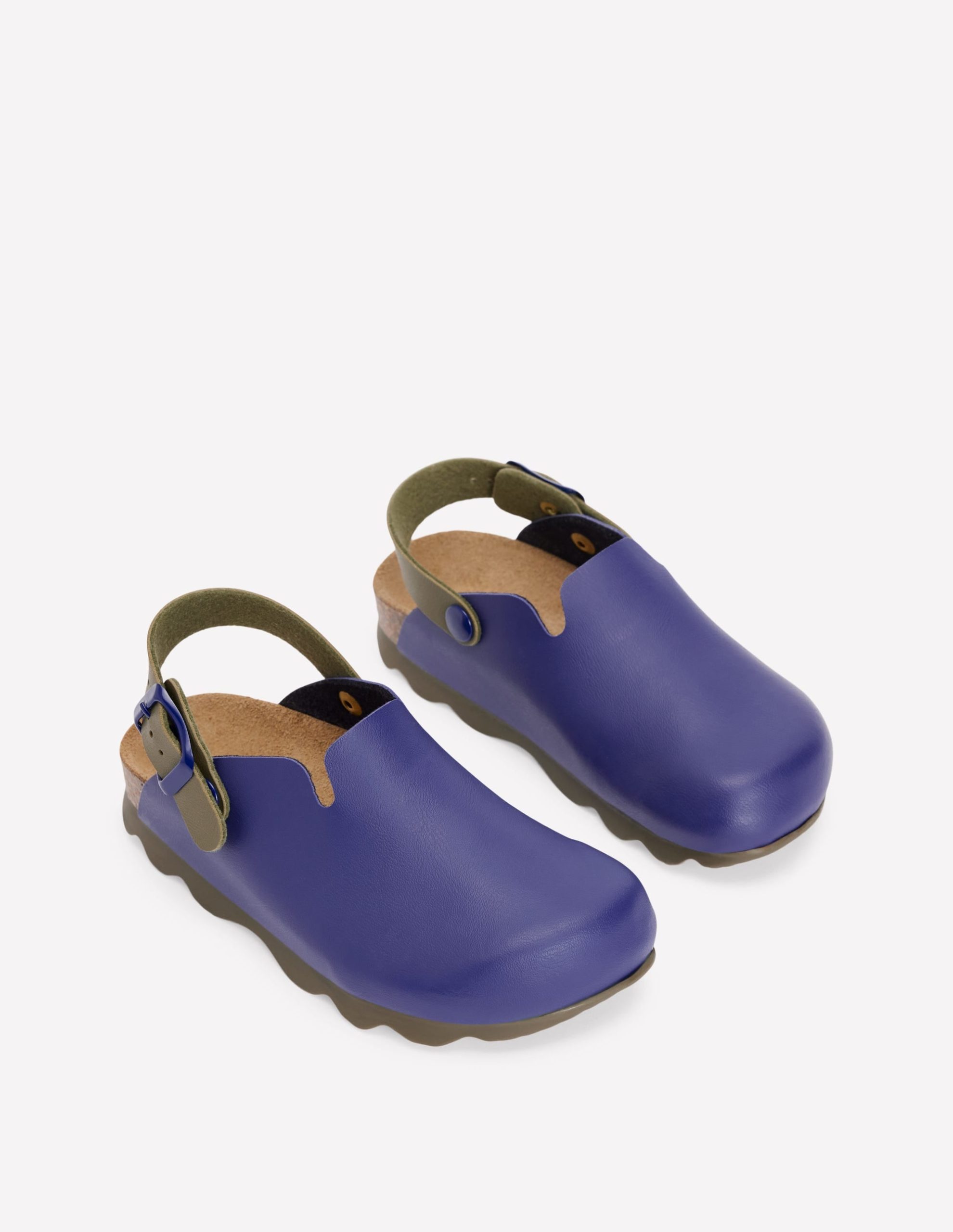 Colourblock Clogs-Navy - Image 2