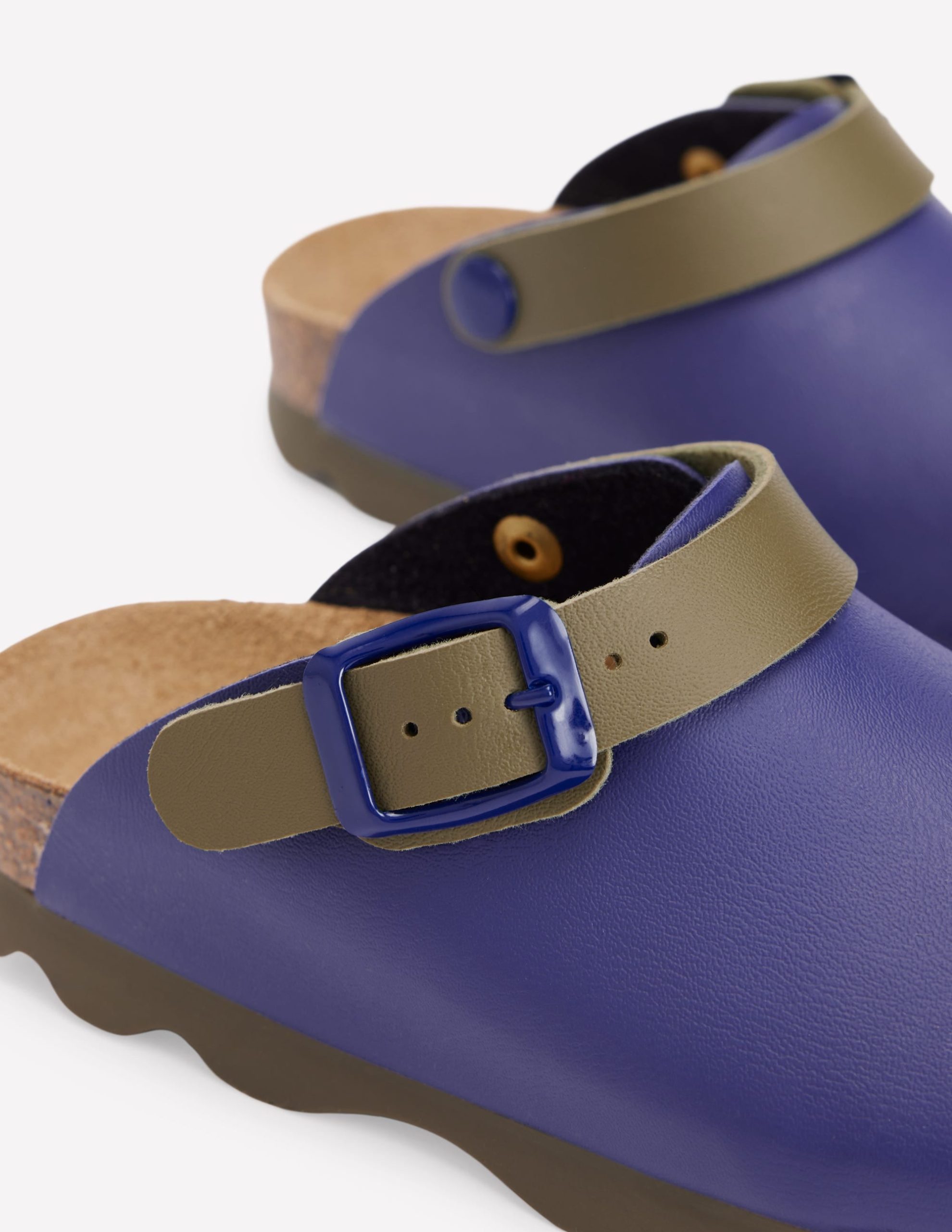 Colourblock Clogs-Navy - Image 3