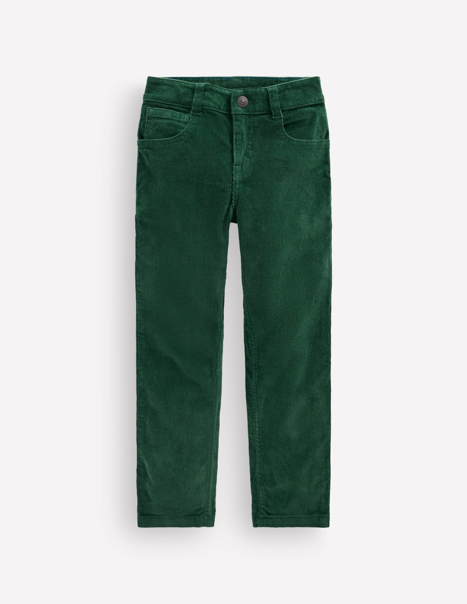 Classic Slim Cord Pants-Dark Green - Image 2