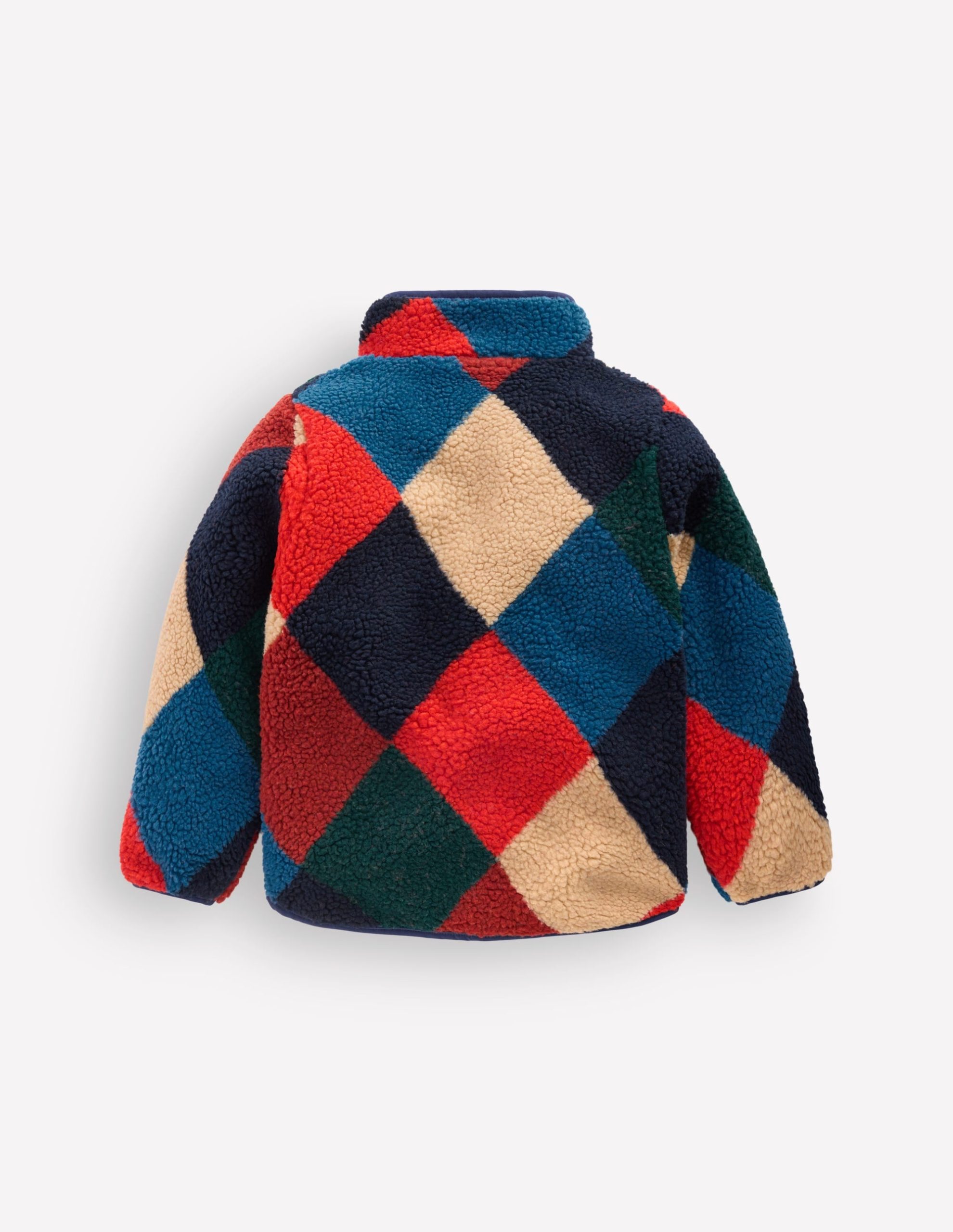 Cosy Borg Jacket-Argyle - Image 2