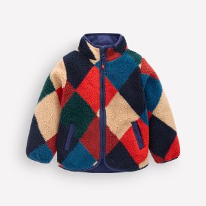 Cosy Borg Jacket-Argyle