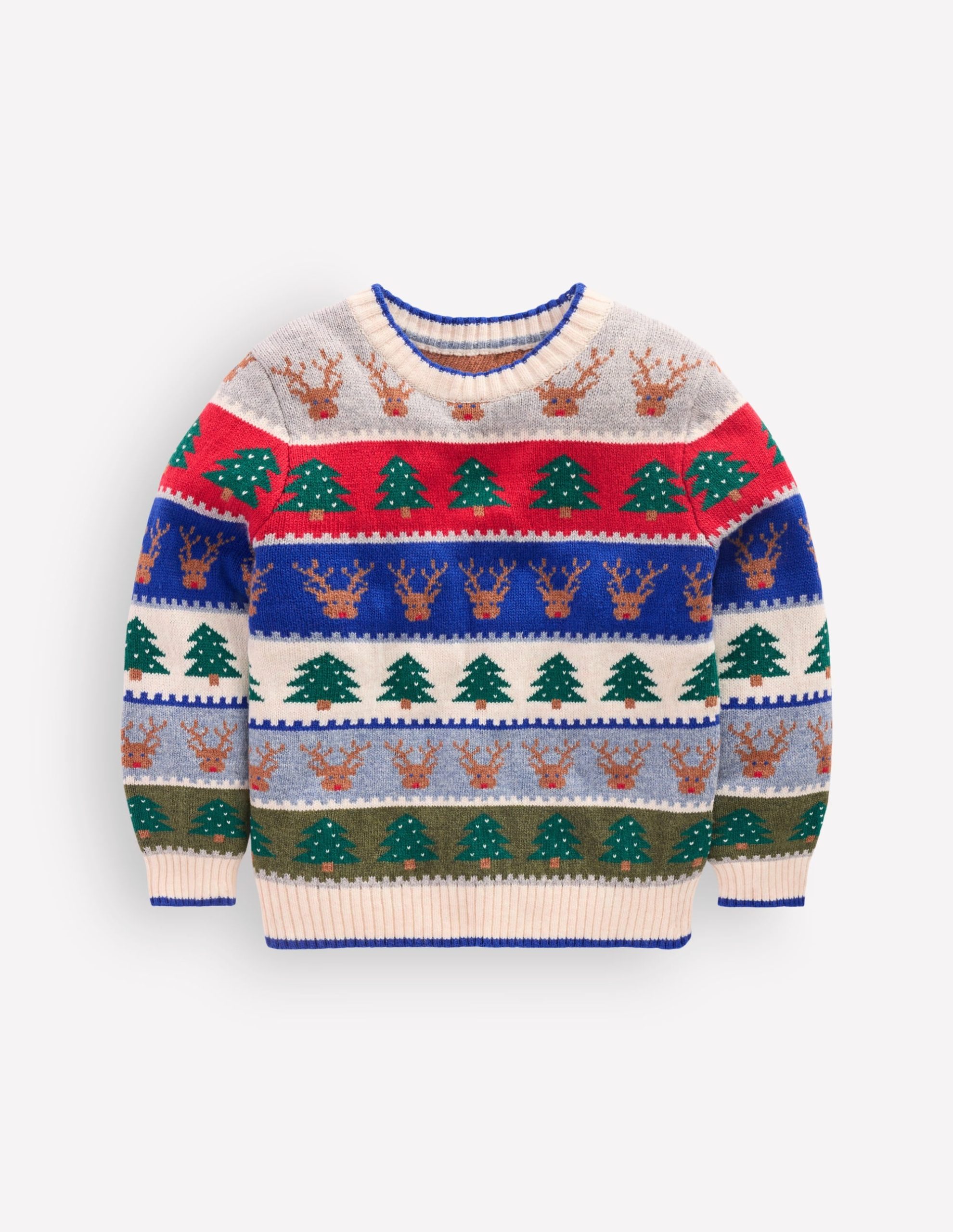 Fair Isle Jumper-Multi Christmas