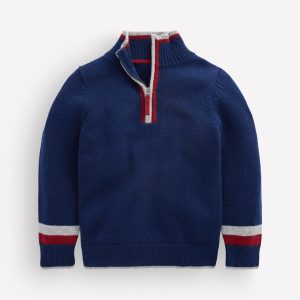 Heritage Half-Zip Sweater-Navy