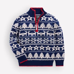 Heritage Half-Zip Sweater-Festive