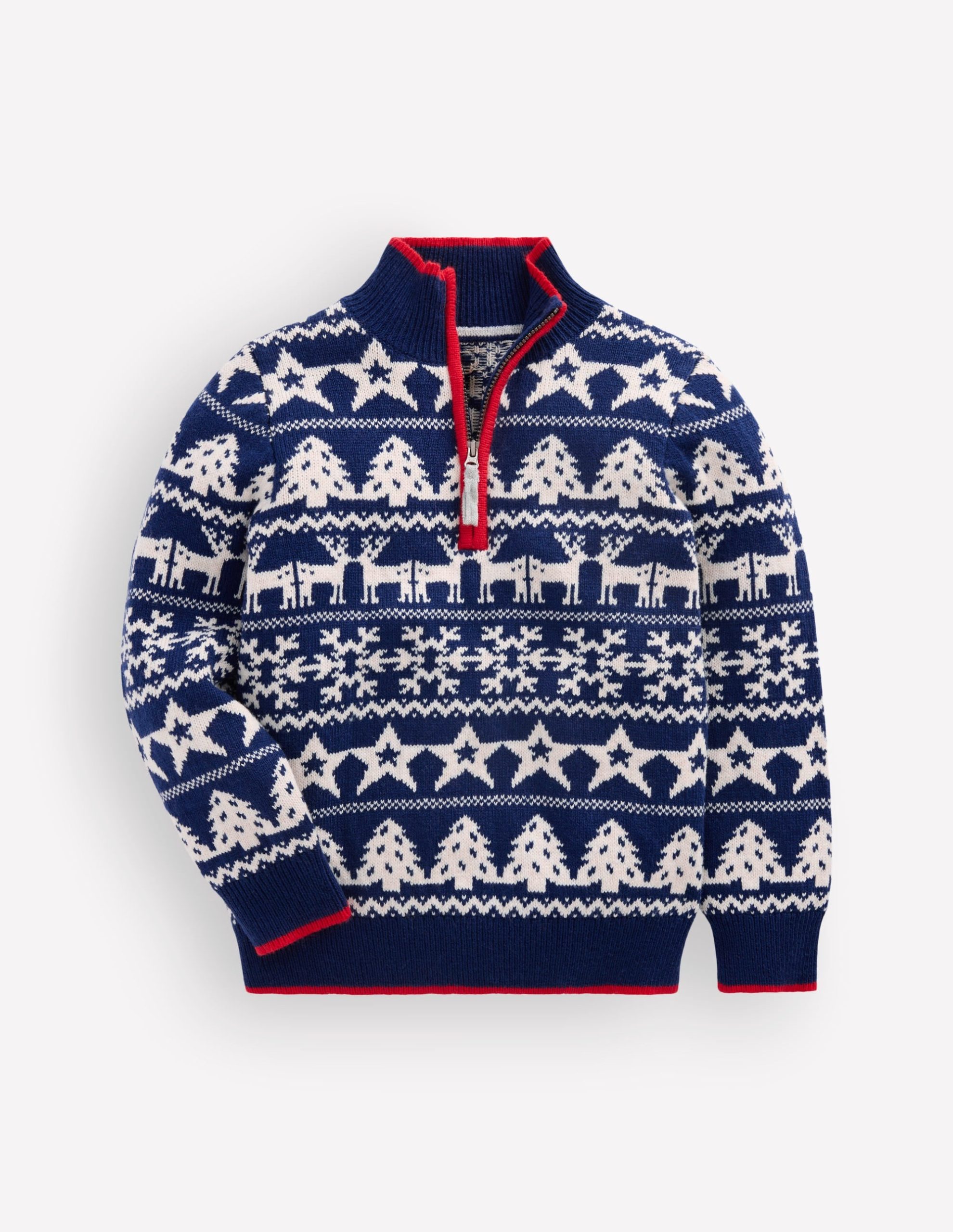 Heritage Half-Zip Sweater-Festive