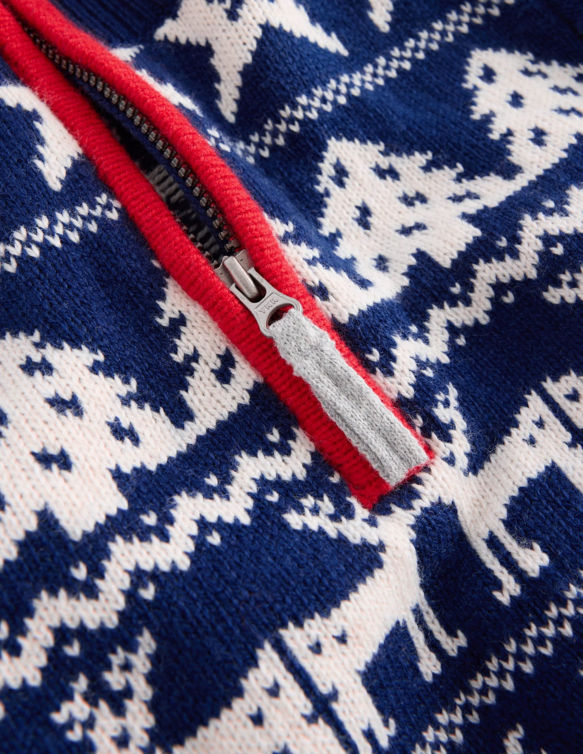 Heritage Half-Zip Sweater-Festive - Image 3