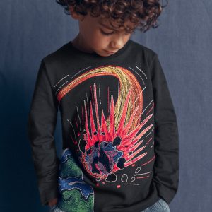 Glow Superstitch T-shirt-PHANTOM COMET