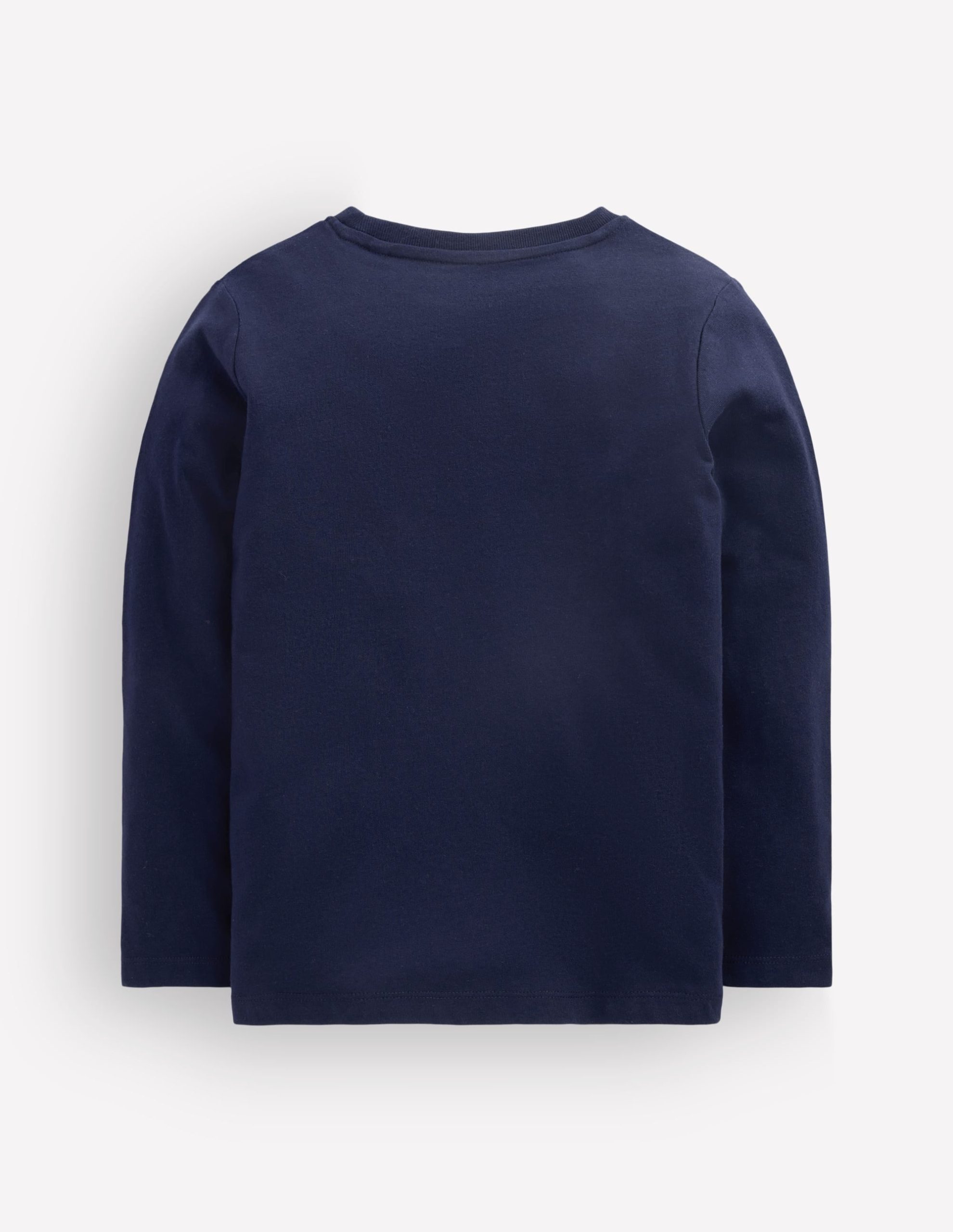 Glow Superstitch T-shirt-French Navy Scenic Wolf - Image 4
