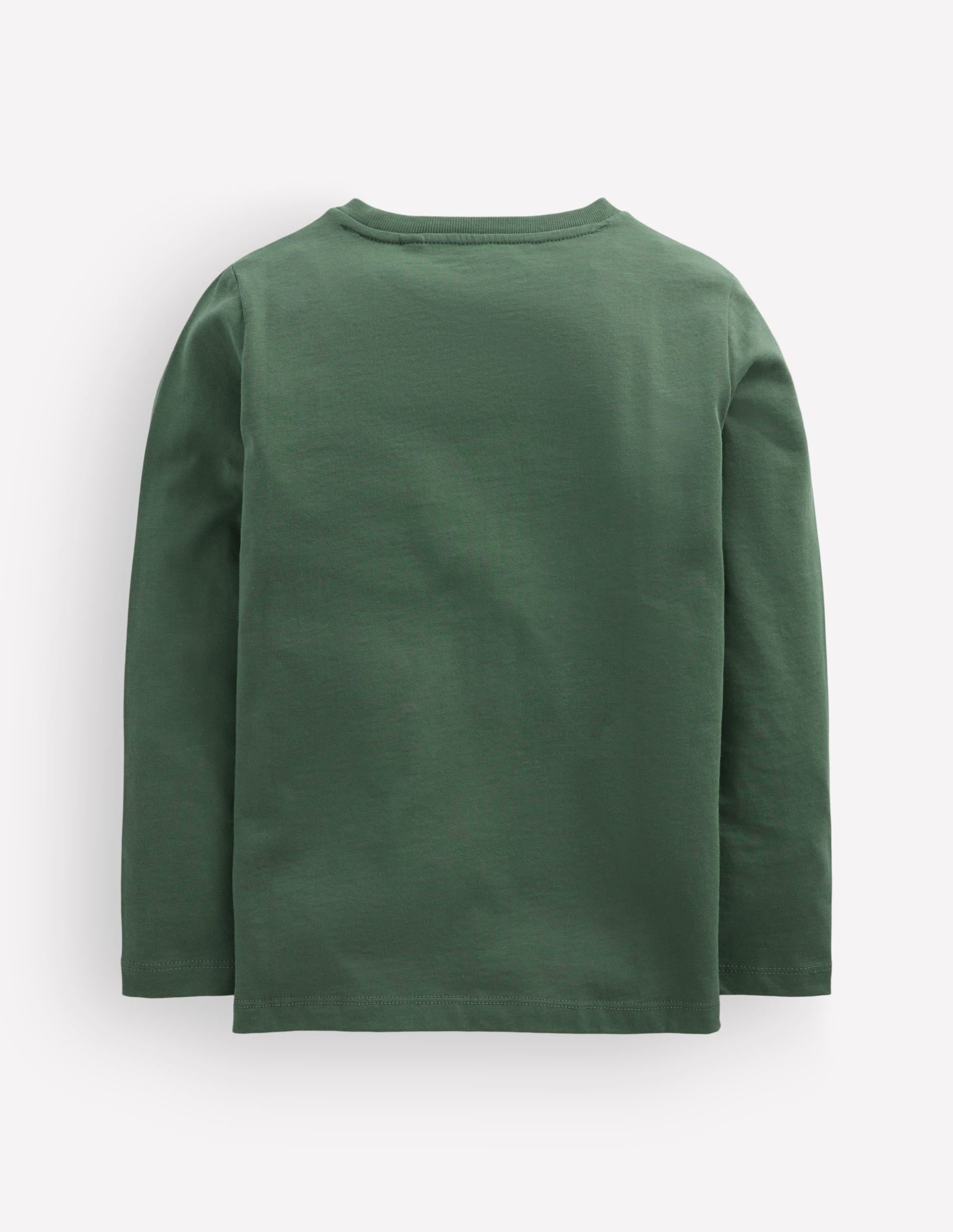 Long Sleeve Glow T-shirt-Bottle Green. Toxic Nature - Image 4