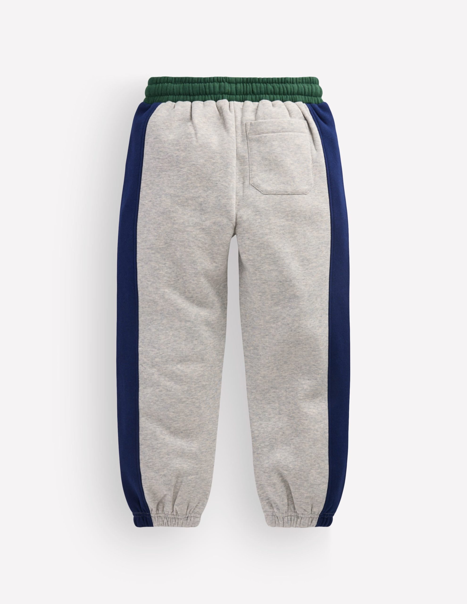 Colourblock Cuffed Joggers-Grey Marl Multi Stripe - Image 2