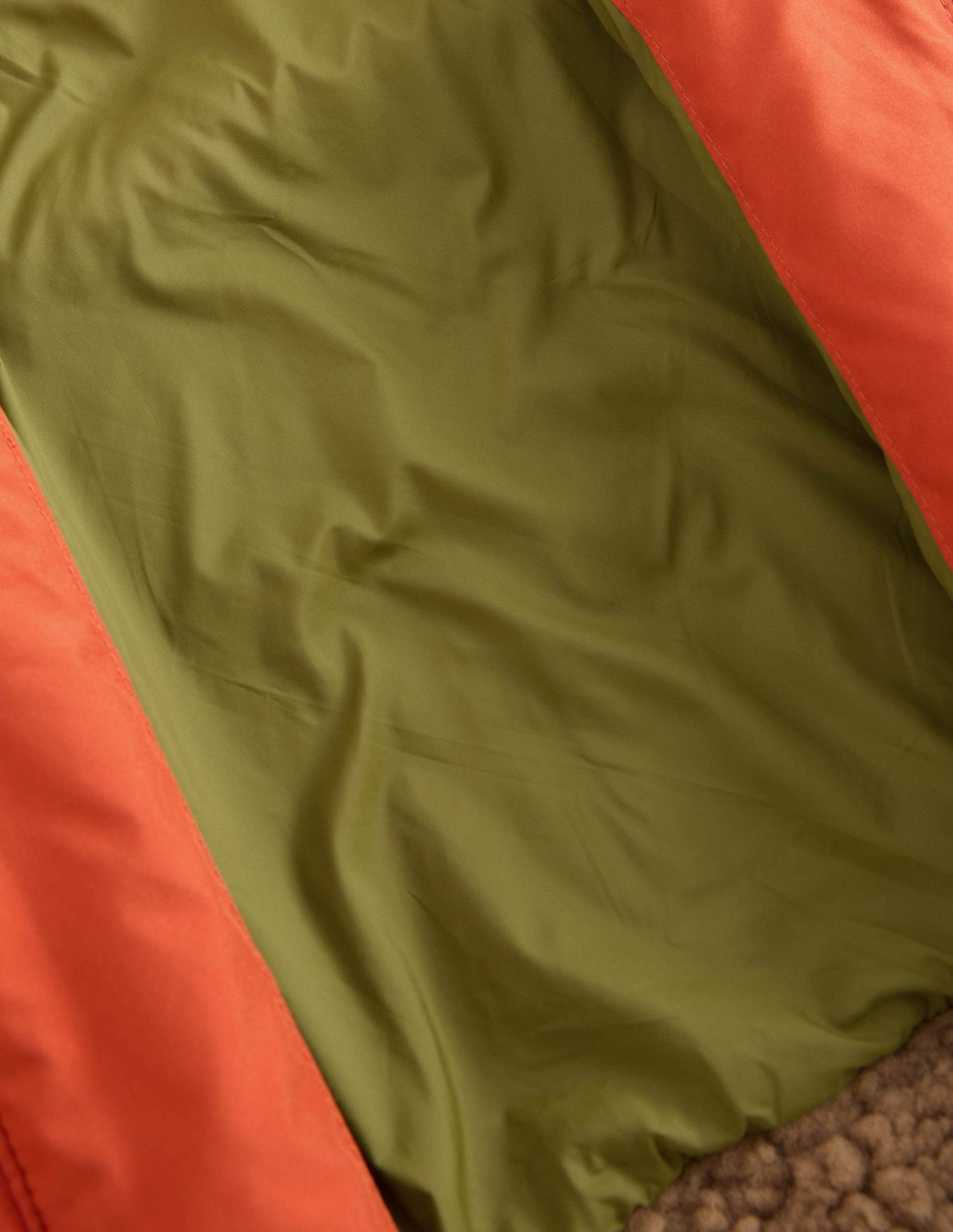 Quilted Borg Jacket-Rust Mix - Image 5