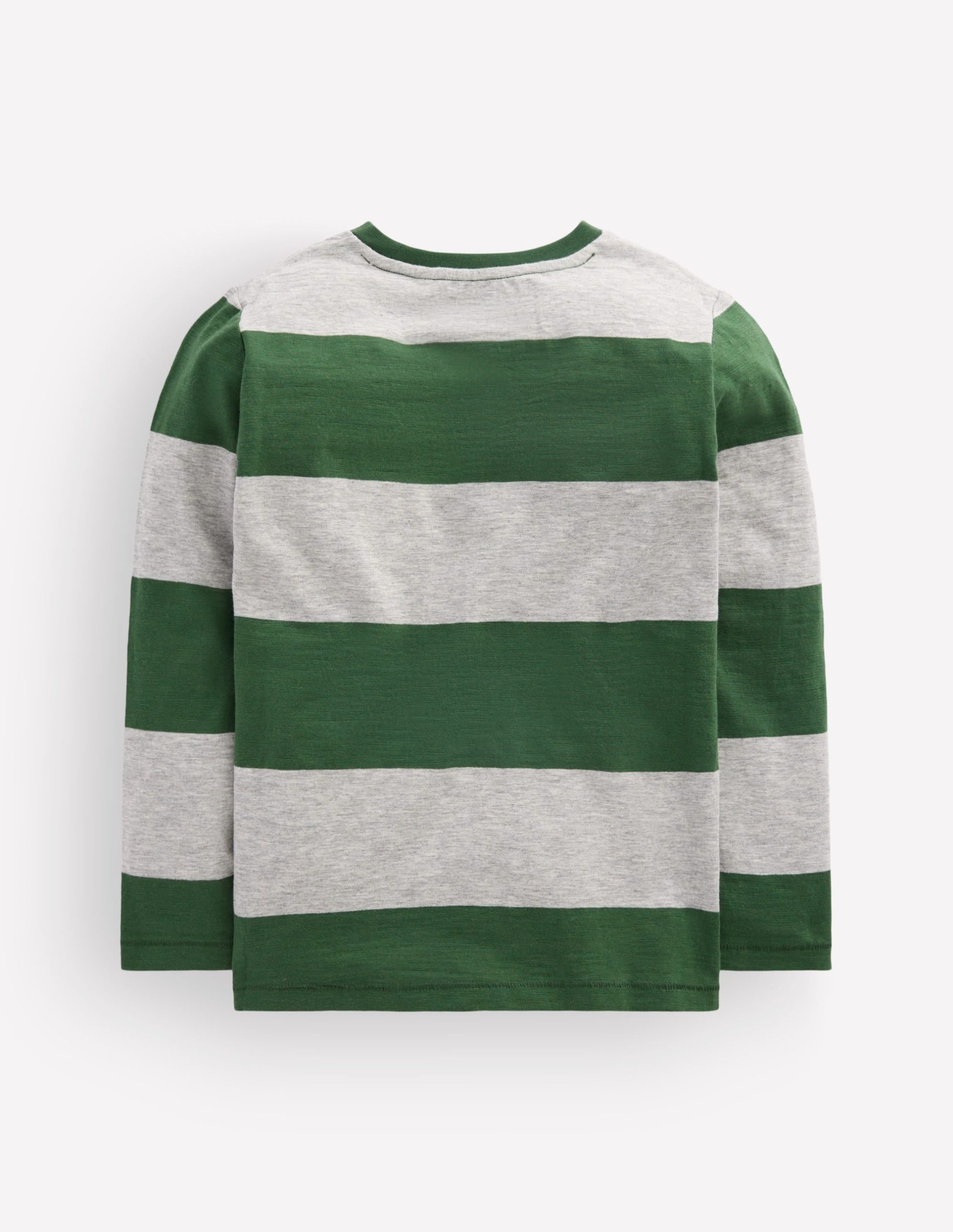 Everyday Long Sleeve T-Shirt-Hunter Green / Grey Marl - Image 2