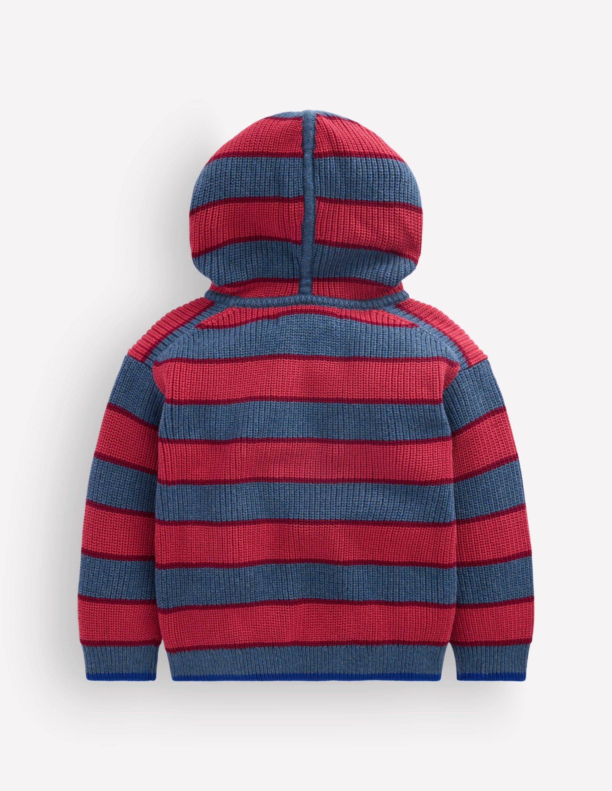Chunky Cotton Hoodie-Denim Blue Stripe - Image 2
