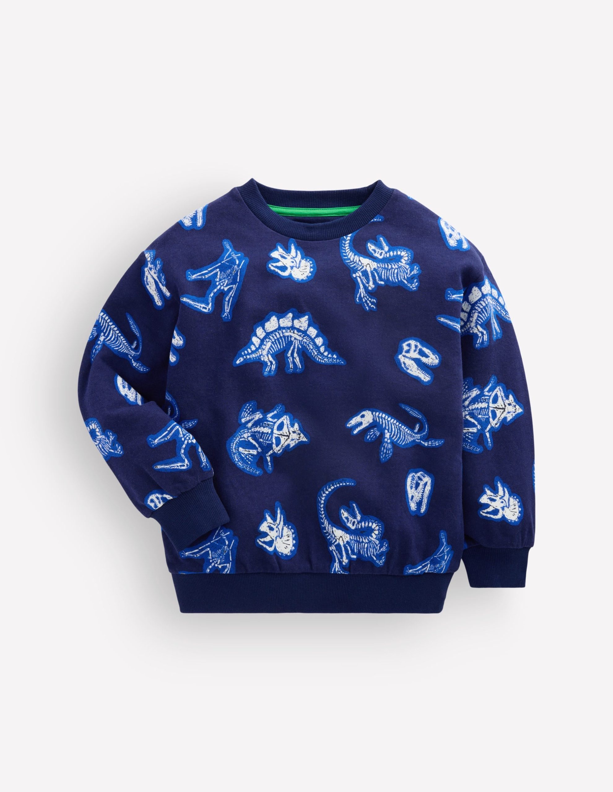 Glow-In-The-Dark Sweatshirt-College Navy Dino
