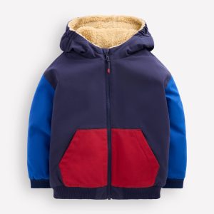 Reversible Borg Bomber-BLUE and RED colourblock