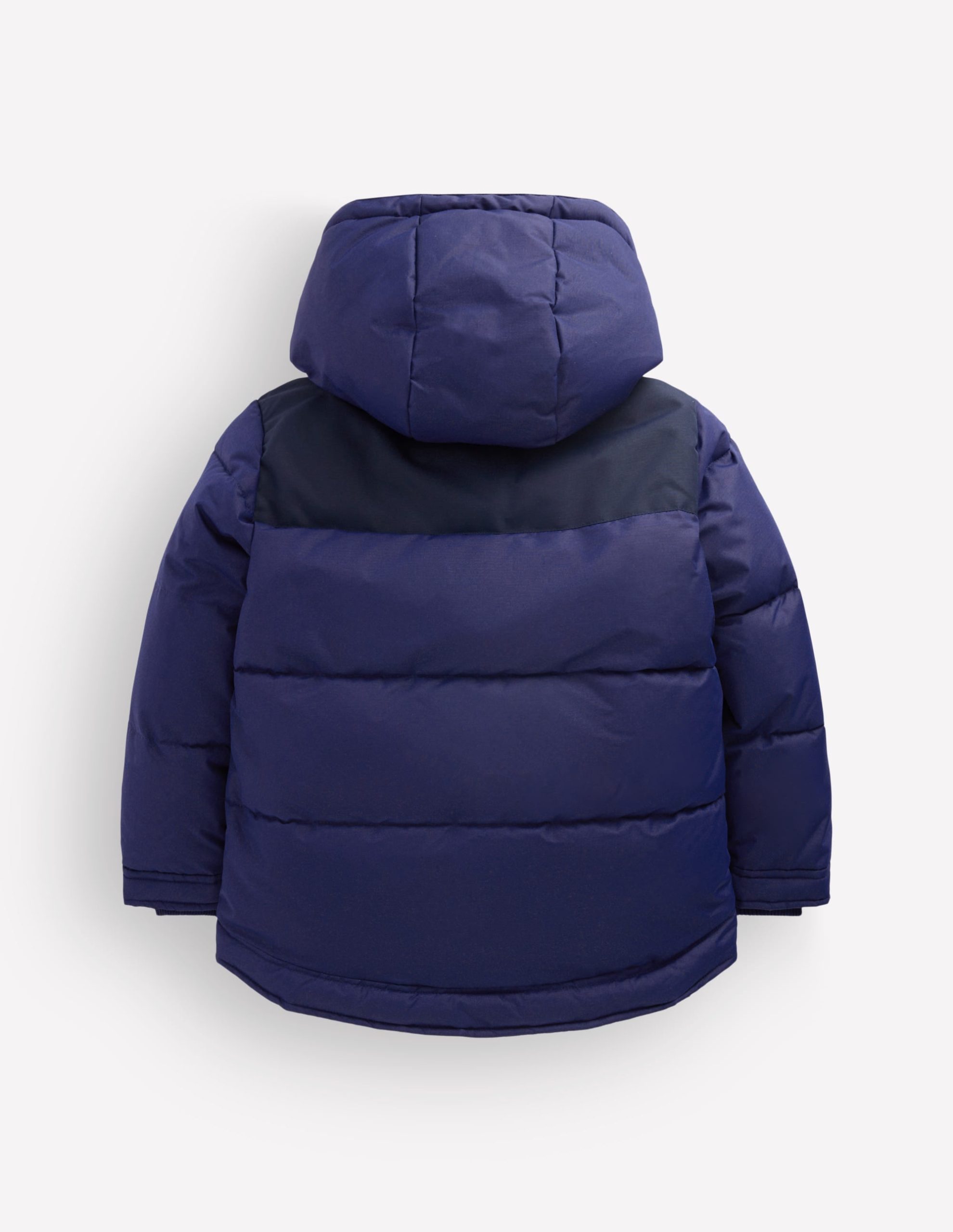 Borg Lined Puffer Coat-College Navy - Image 7