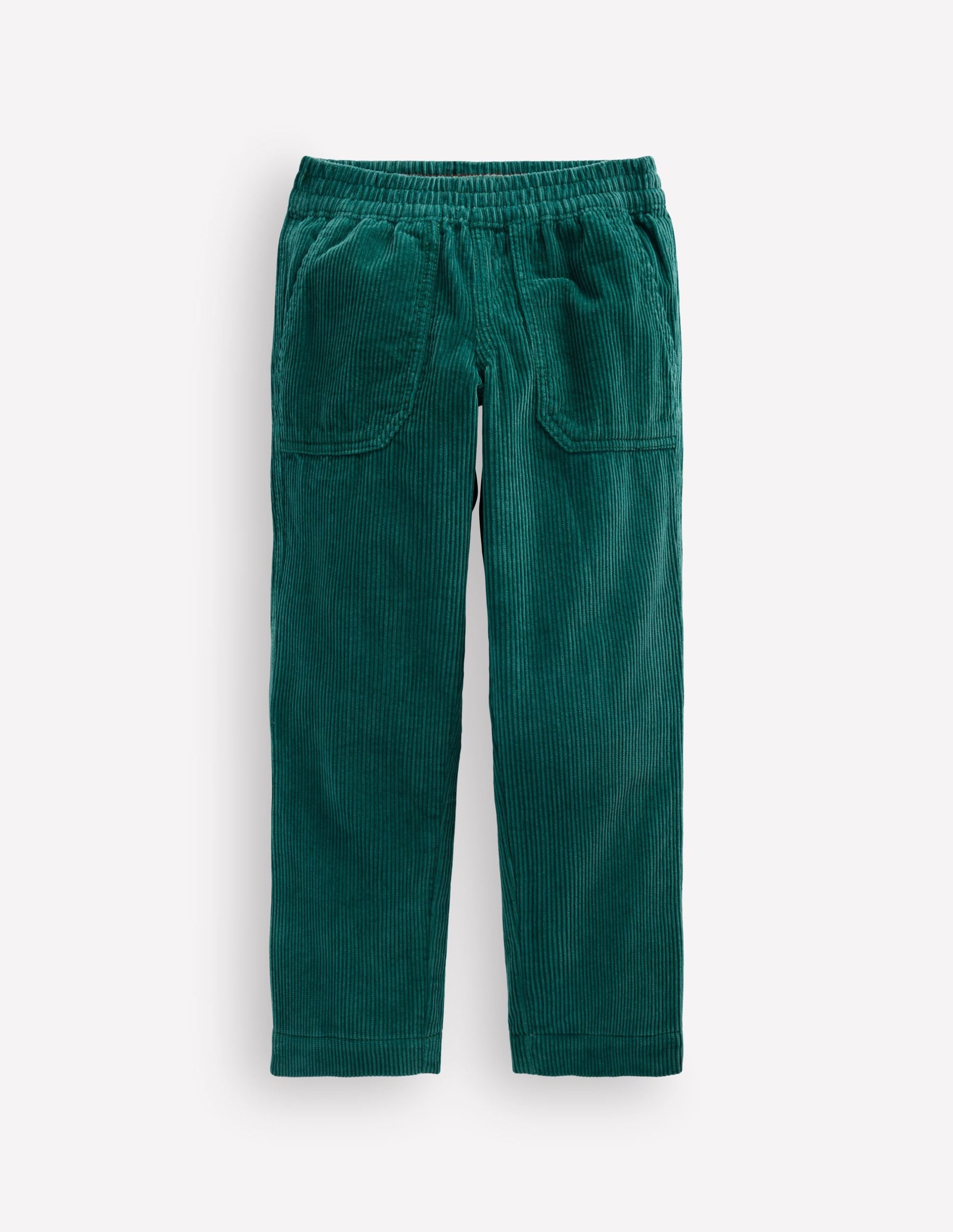 Pull-on Cord Pants-MALLARD GREEN - Image 4