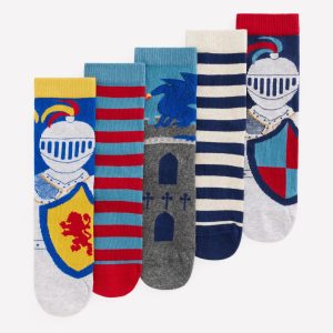 5-pack Socks-Medieval Knights