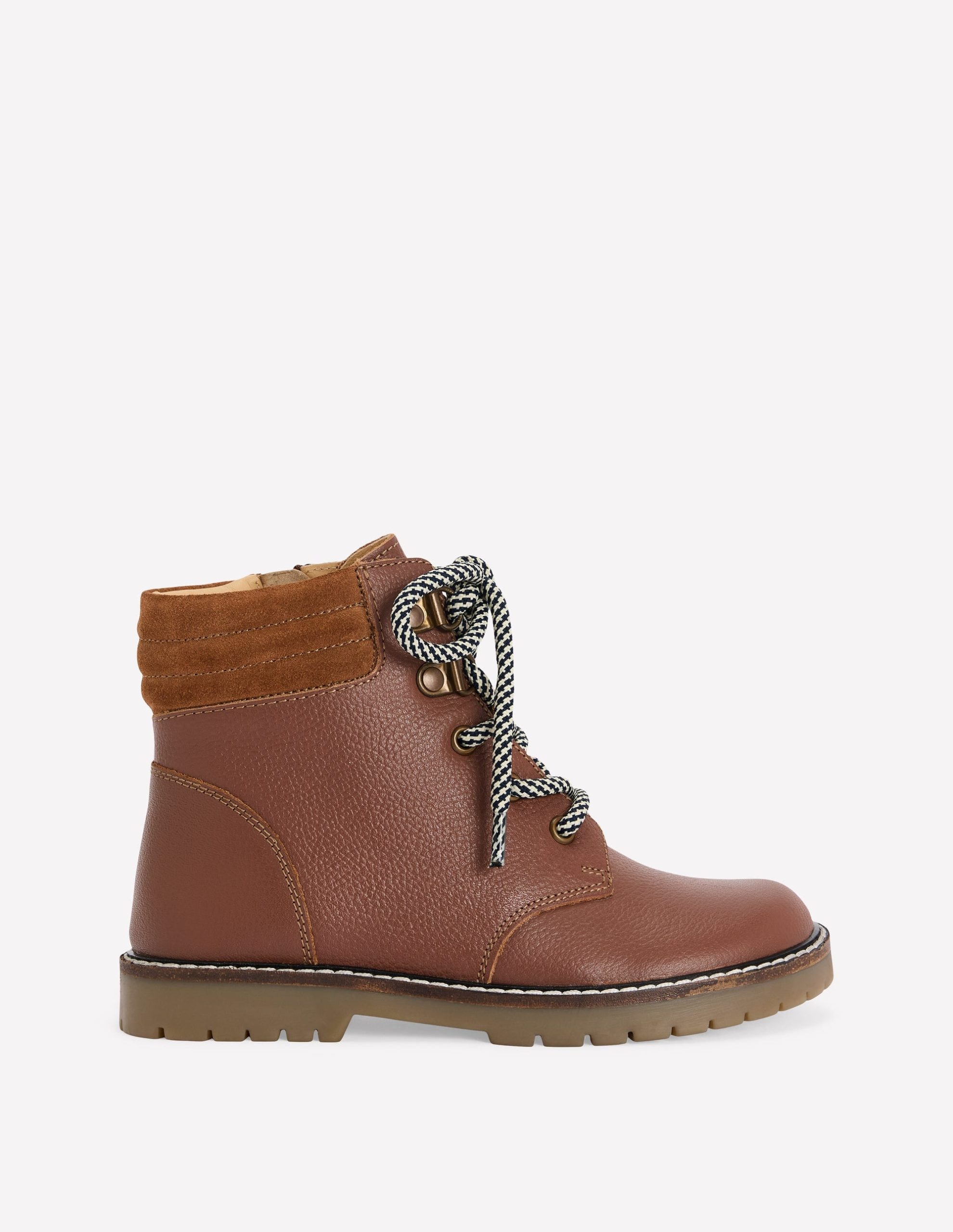 Lace Up Hiker Boots-Tan
