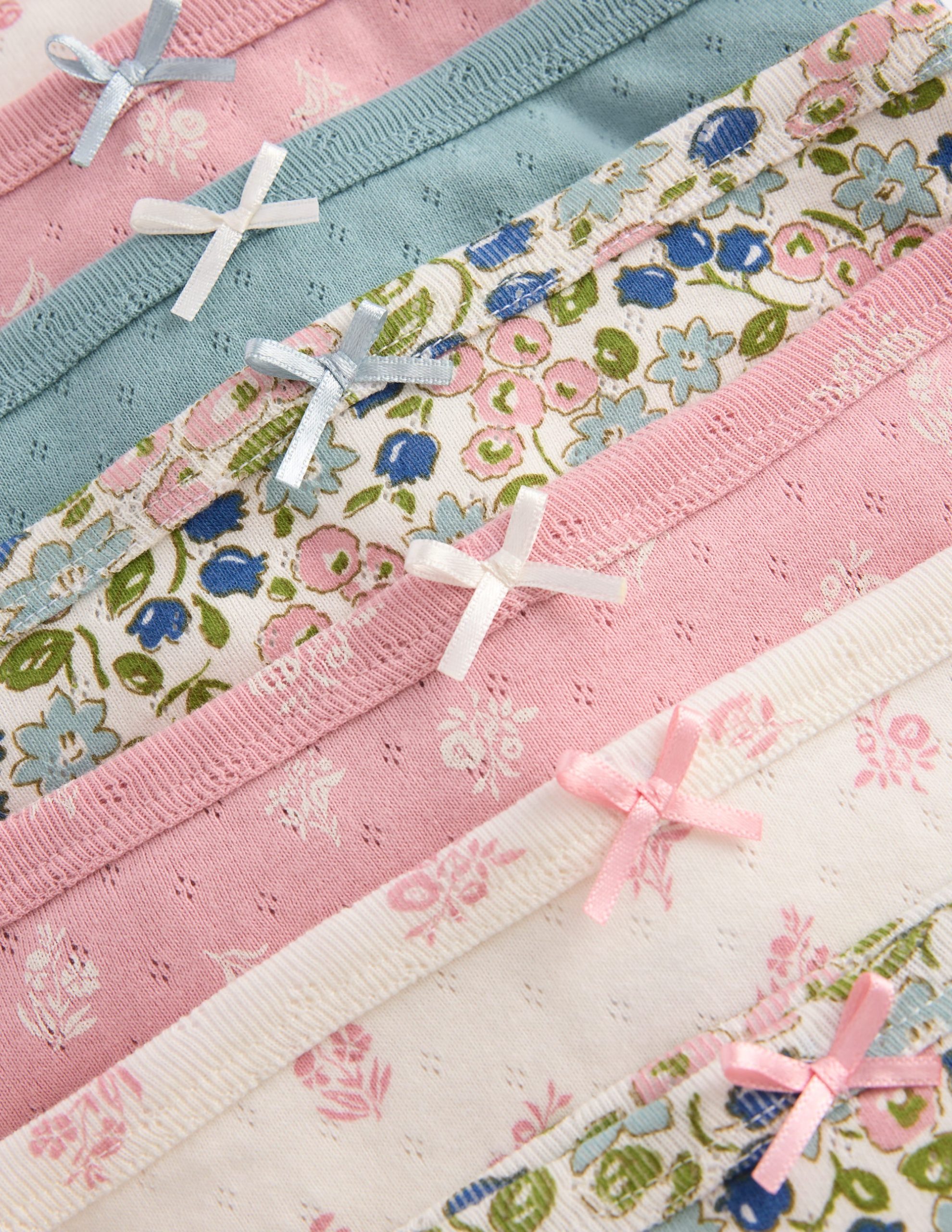 7-pack Pointelle Underwear-Patchwork ditsy floral - Image 3