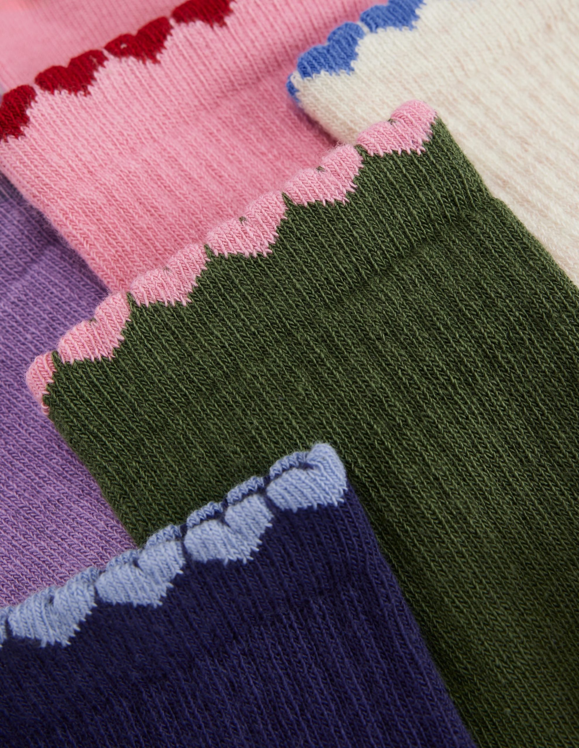 5-pack Ribbed Socks-Fun Shaped Trims - Image 2