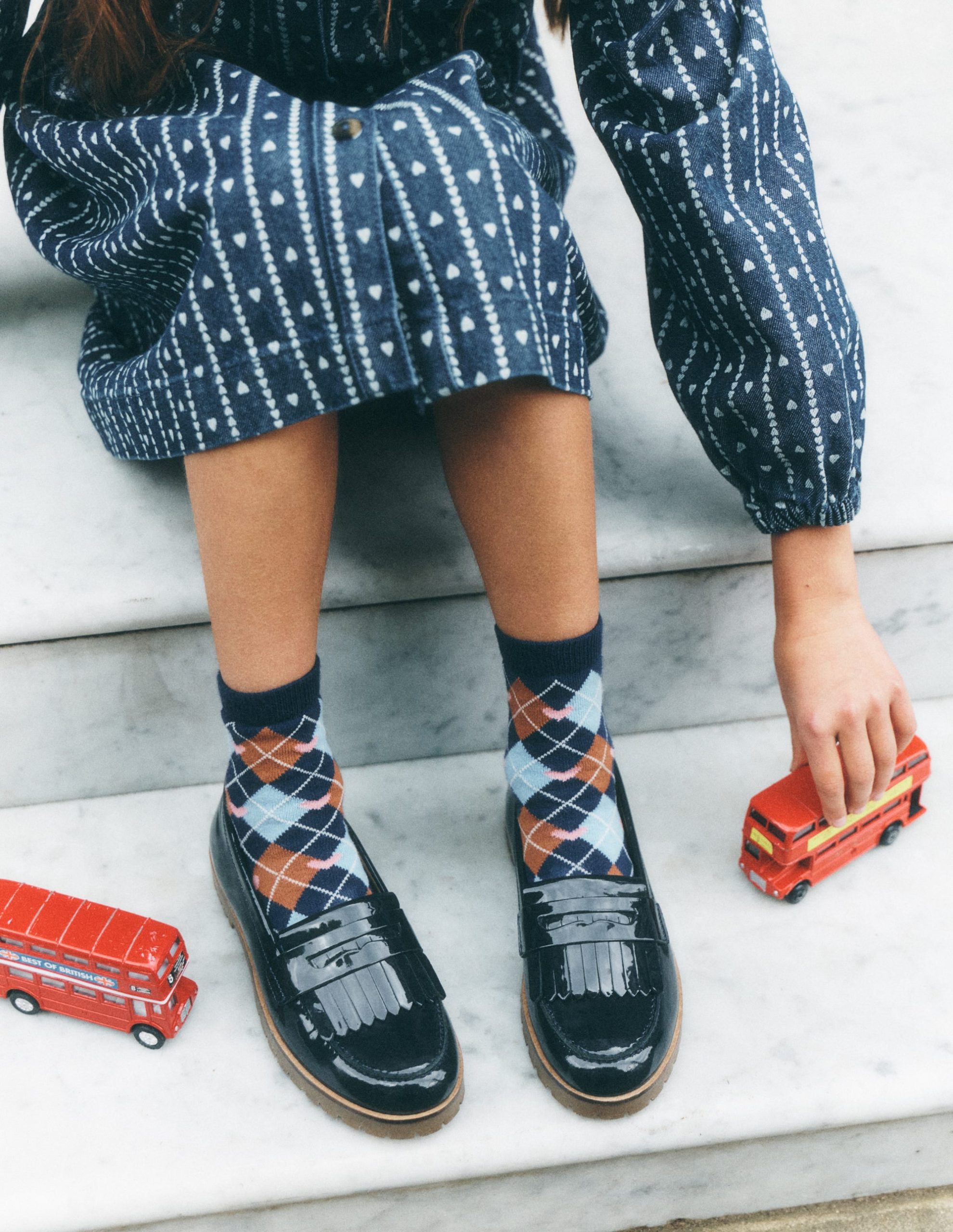 Chunky Loafer-College Navy - Image 4