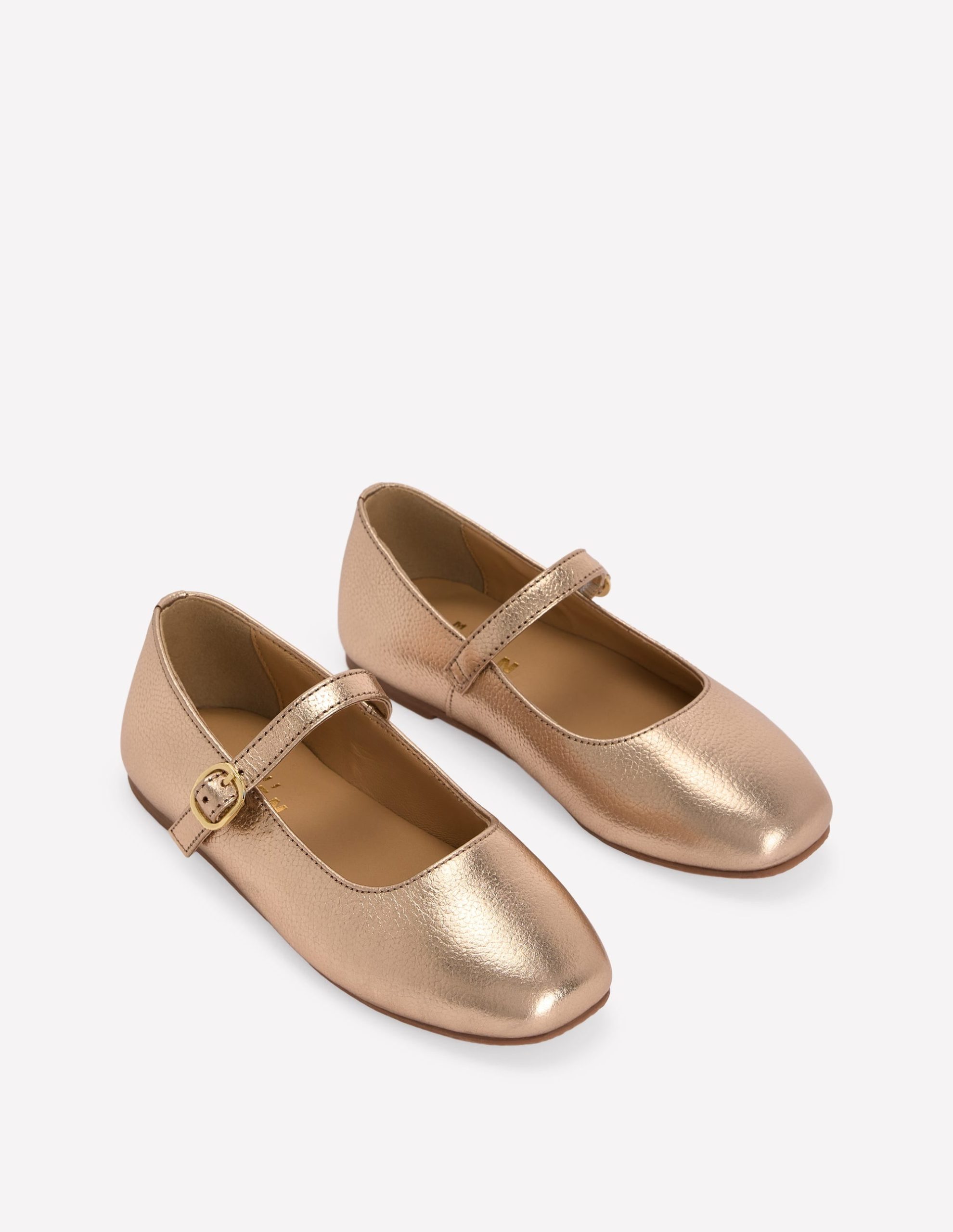 Square Toe Mary Janes-Gold - Image 2