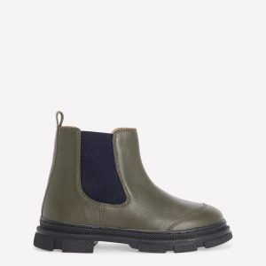 Chunky Chelsea Boots-Khaki