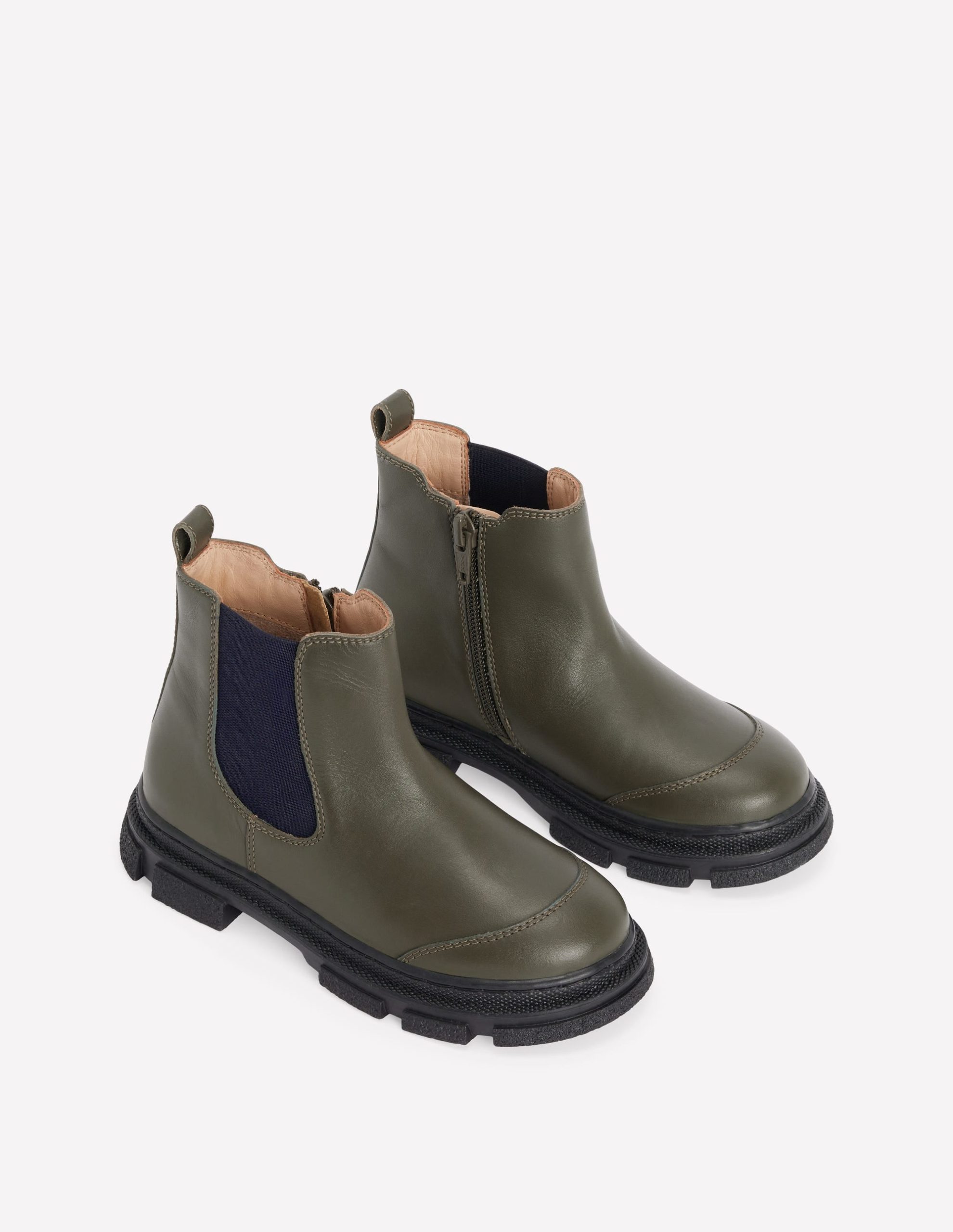Chunky Chelsea Boots-Khaki - Image 2
