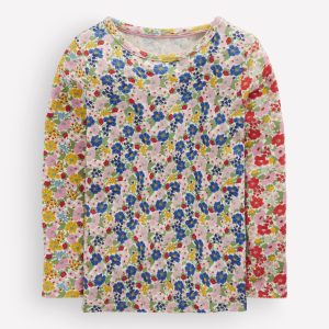 Long Sleeve Pointelle Top-Hotchpotch Floral
