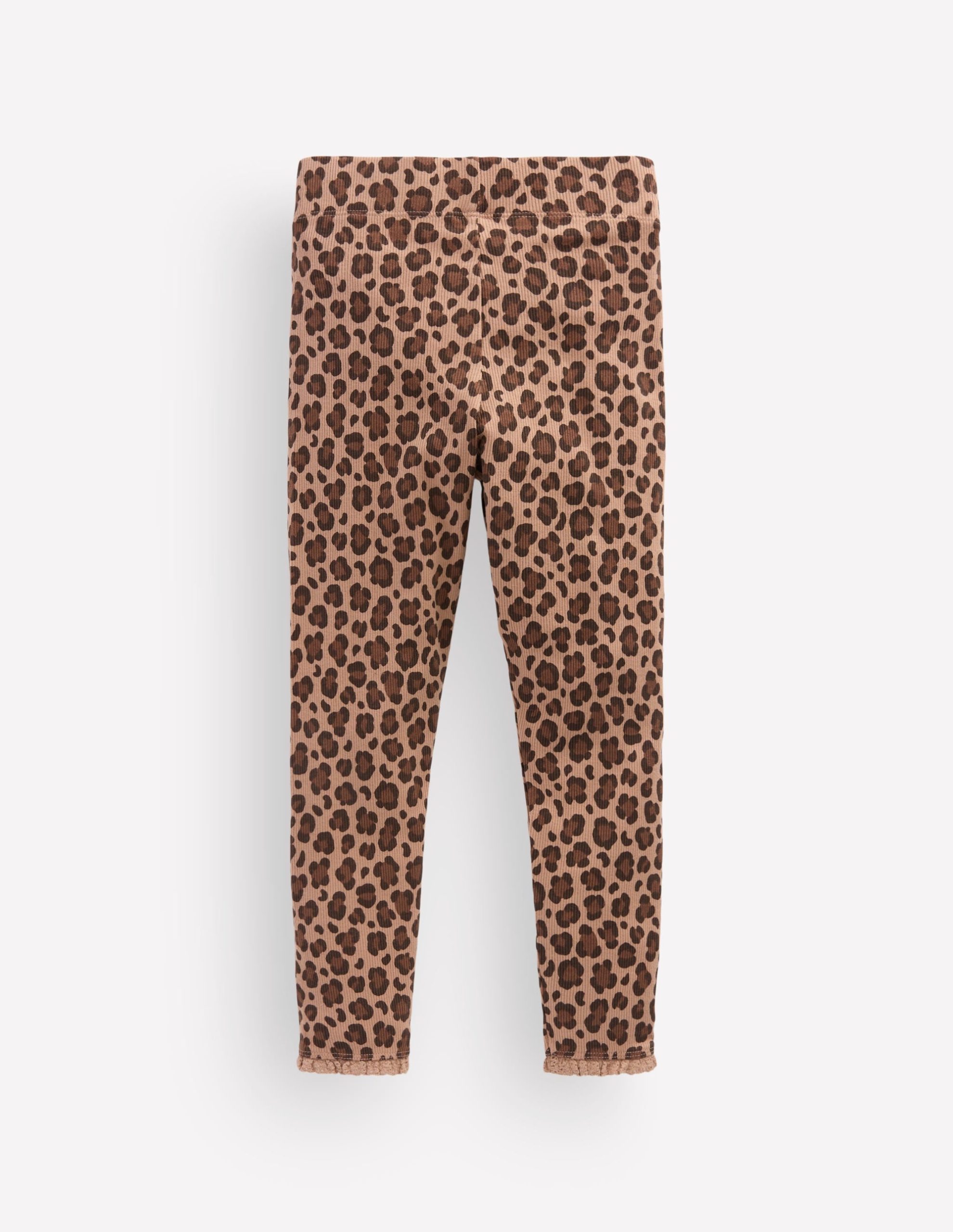 Ribbed Leggings-Brown Leopard - Image 2