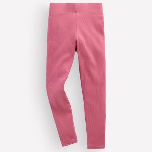 Ribbed Leggings-Pink Heather