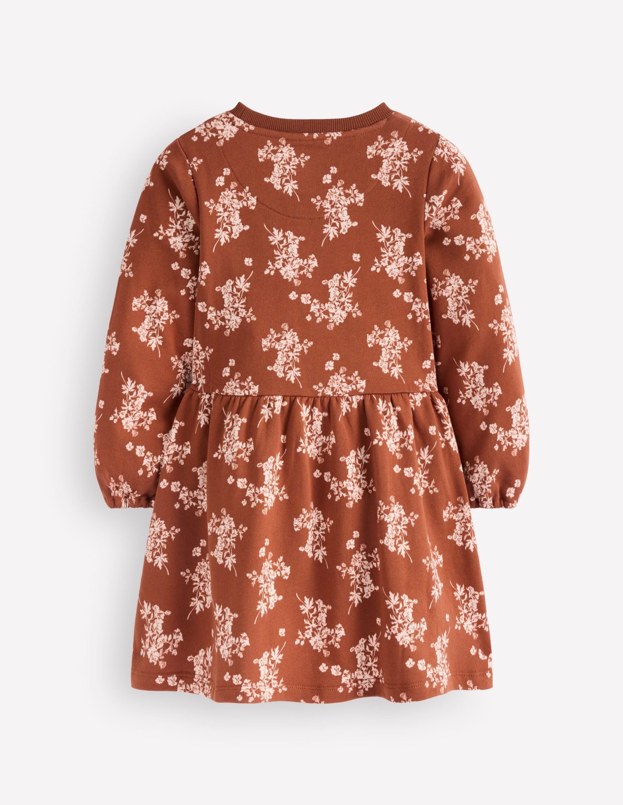 Minna Sweatshirt Dress-Brown Floral - Image 2