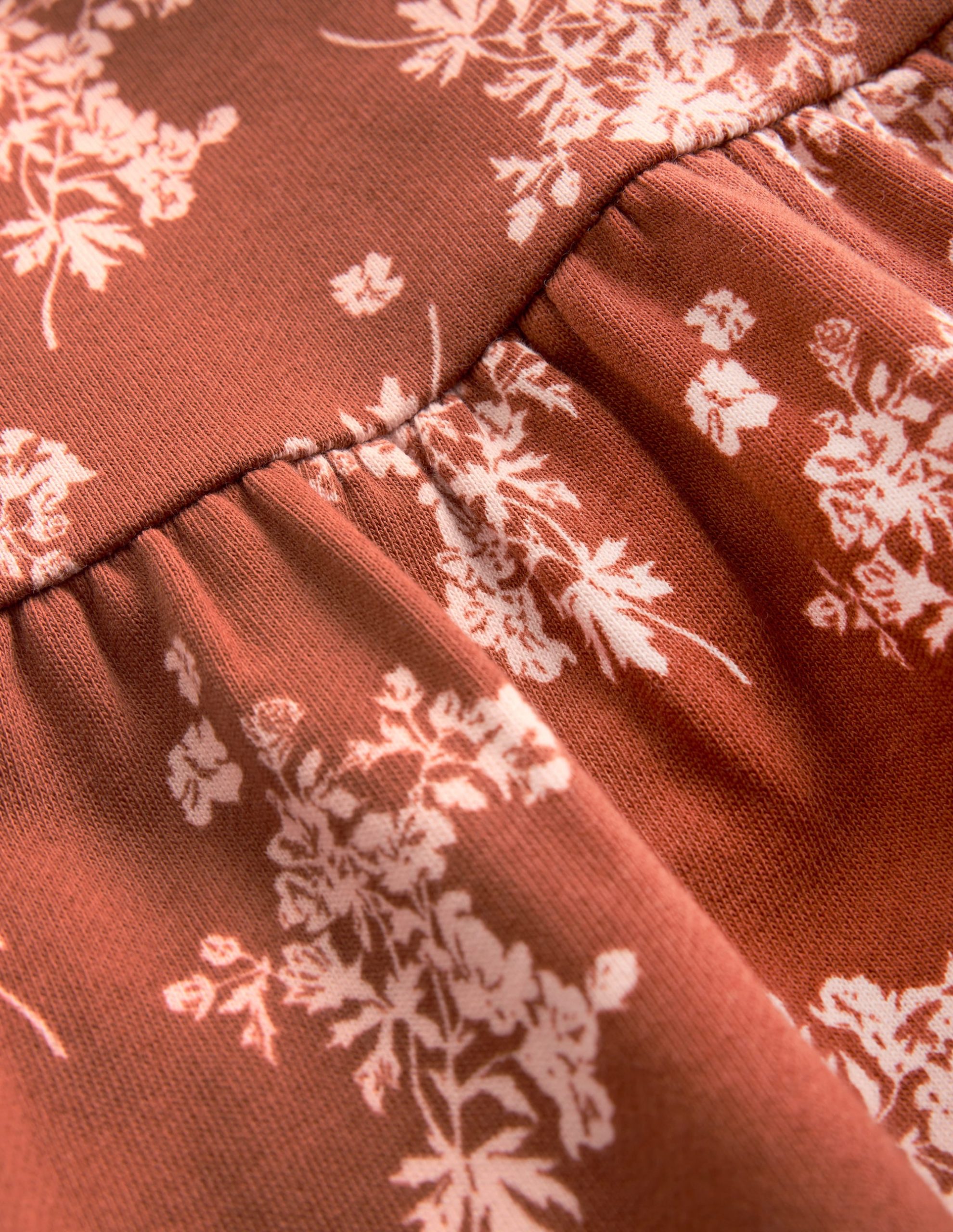 Minna Sweatshirt Dress-Brown Floral - Image 3