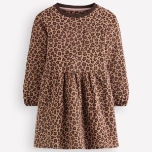 Minna Sweatshirt Dress-Leopard