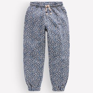 Fun Printed Joggers-Calico White/ Blue Leopard
