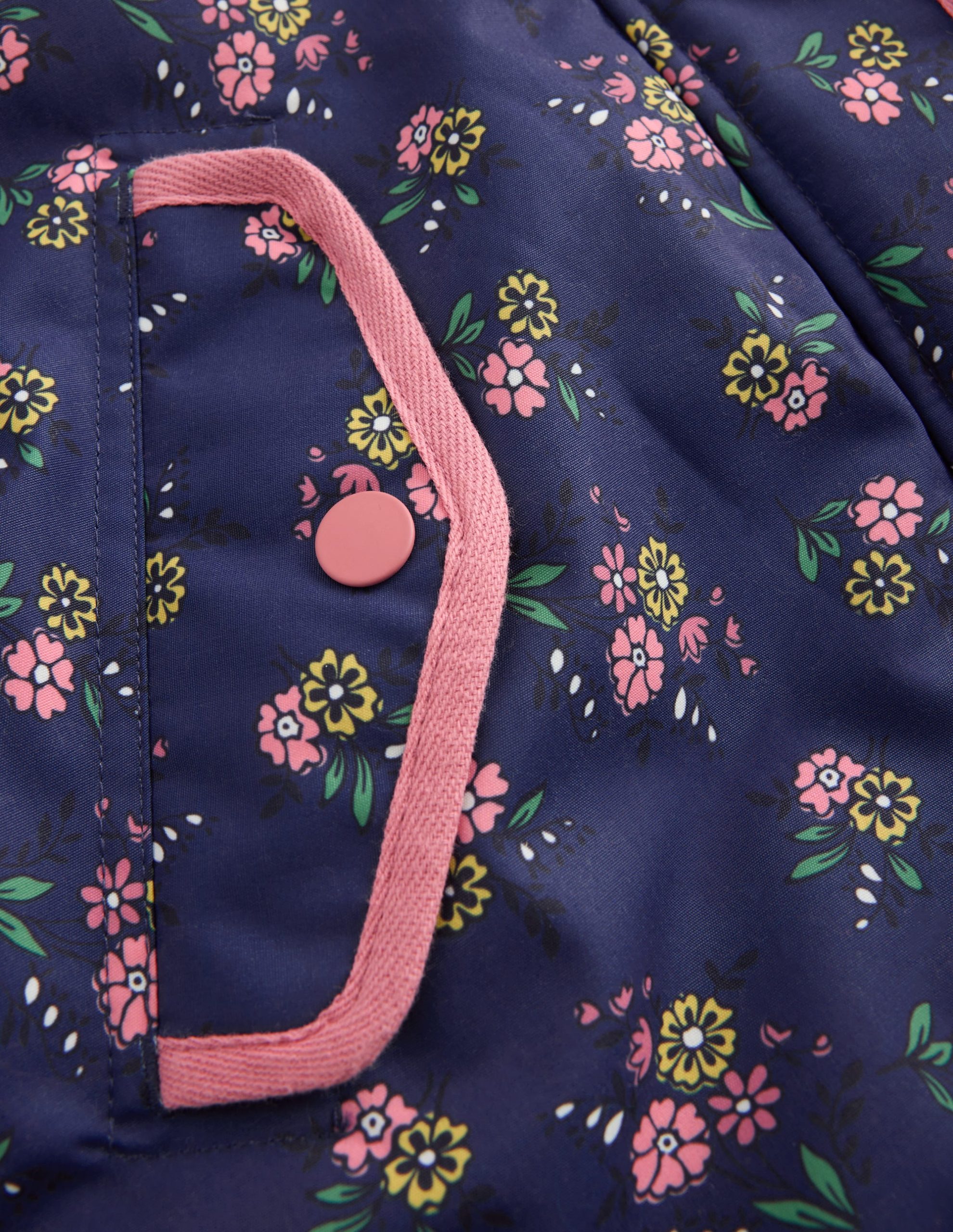 Joni Quilted Parka Coat-Navy Floral - Image 8