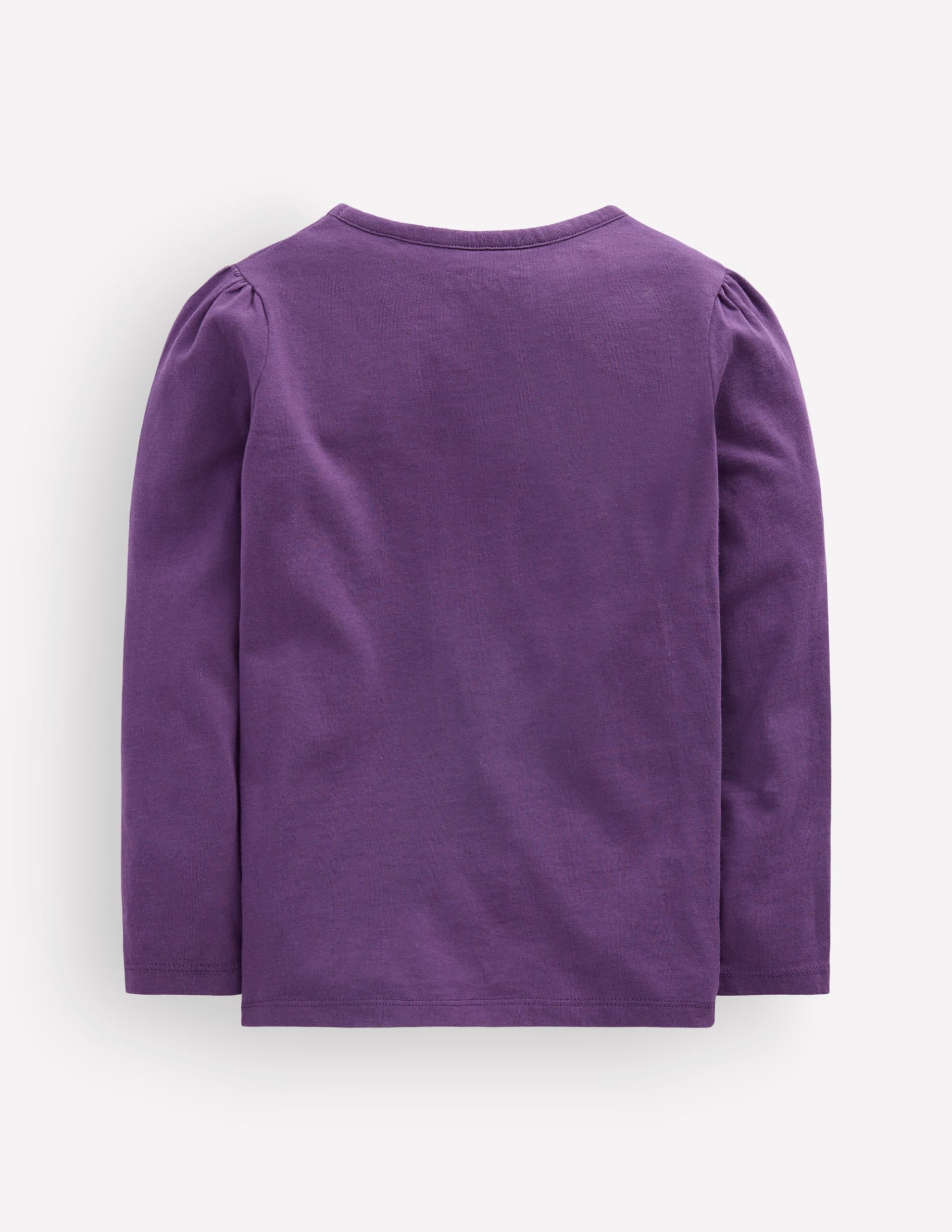 Puff Sleeve Appliqué T-shirt-Mystic Purple Witches - Image 3