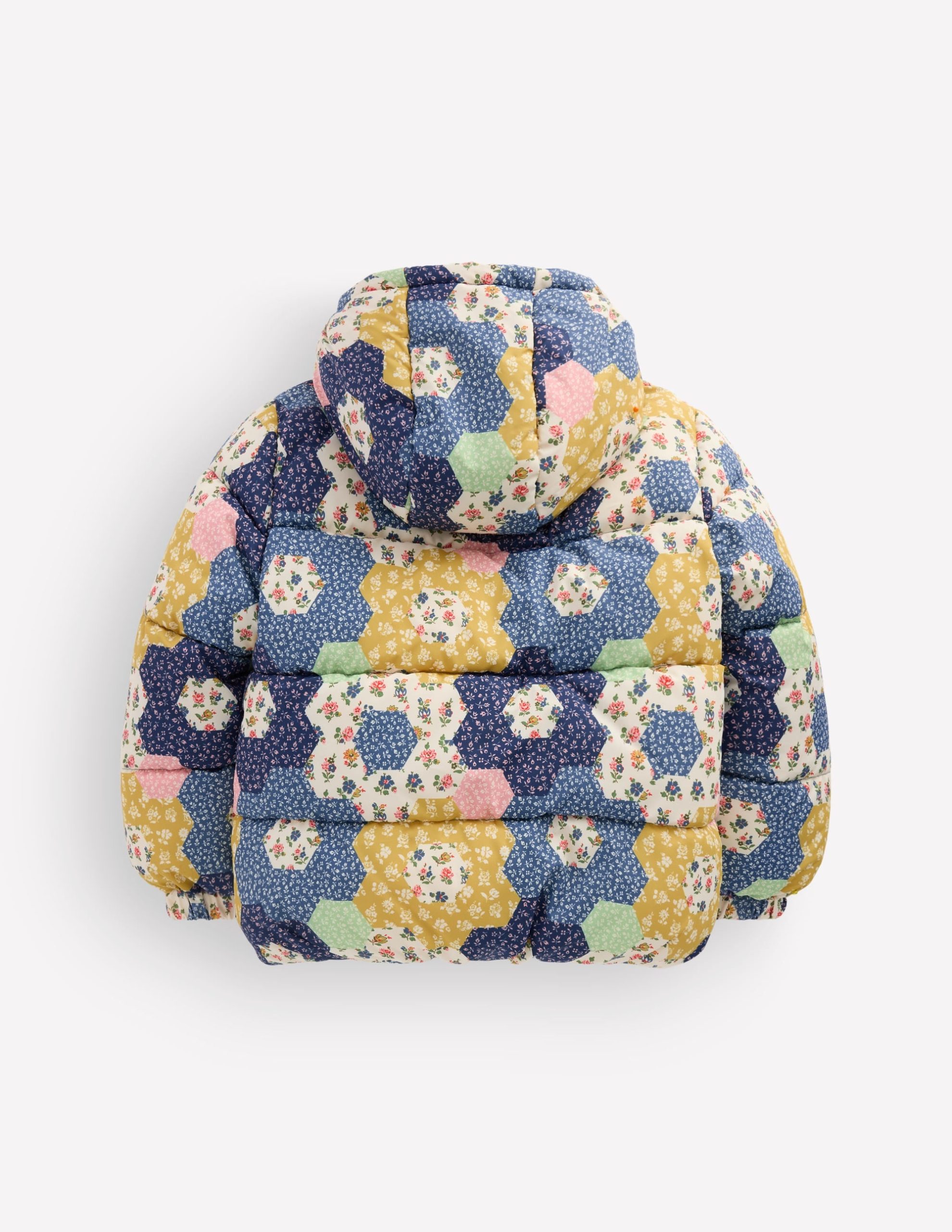 Fun Padded Coat-Patchwork Flowers - Image 2