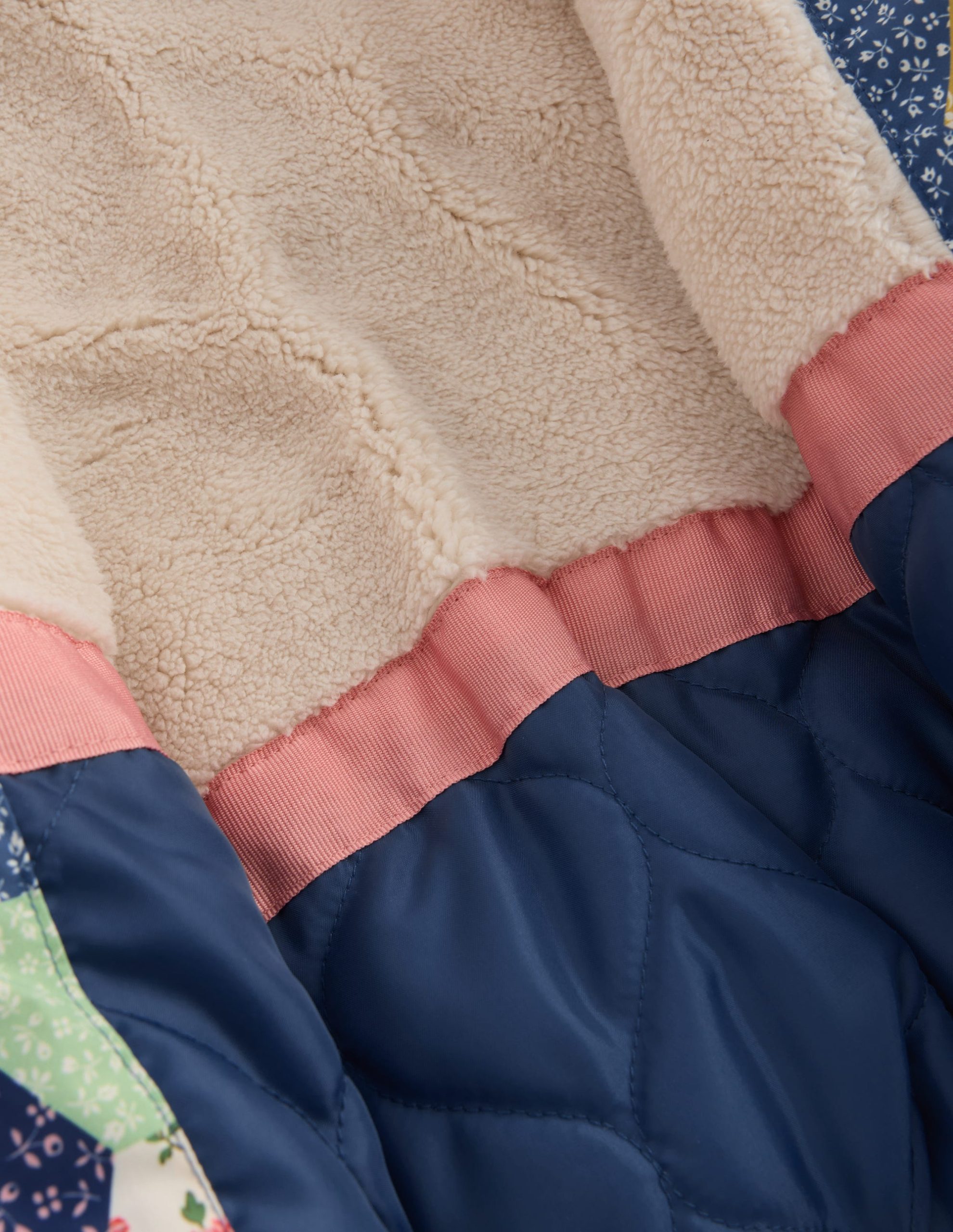 Fun Padded Coat-Patchwork Flowers - Image 5