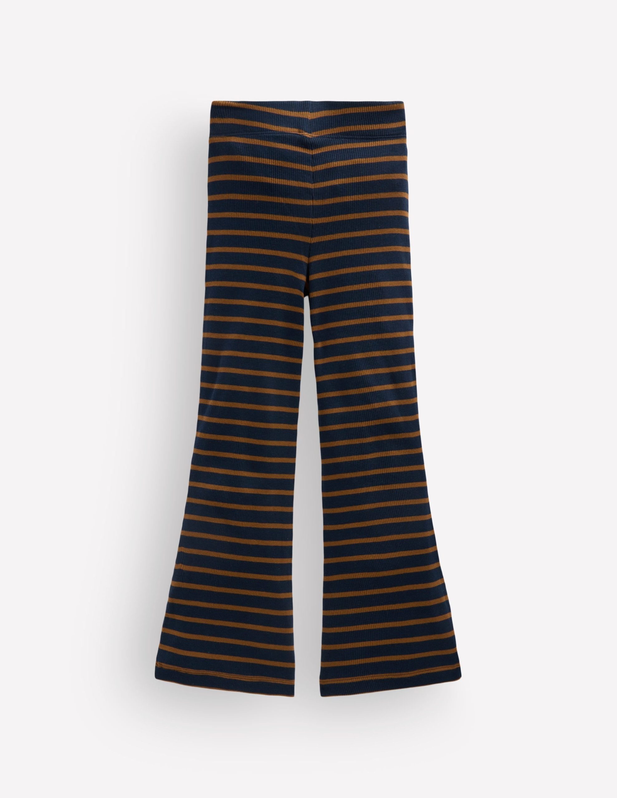 Ribbed Flared Leggings-Navy Stripe - Image 3