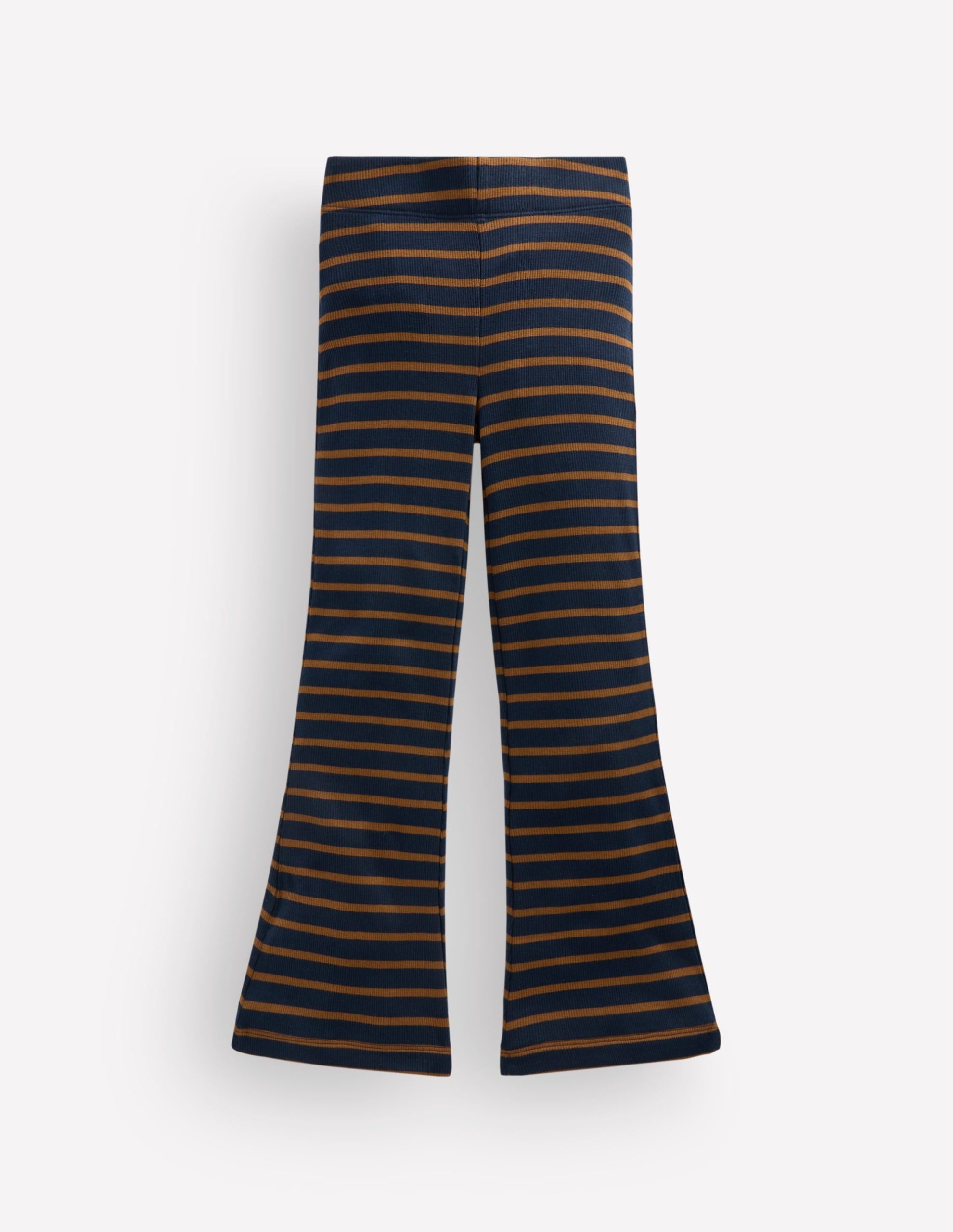 Ribbed Flared Leggings-Navy Stripe - Image 2