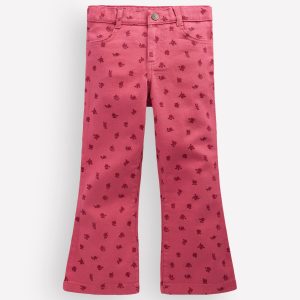 Kick Flare Jeans-Winter Blush Vintage Roses