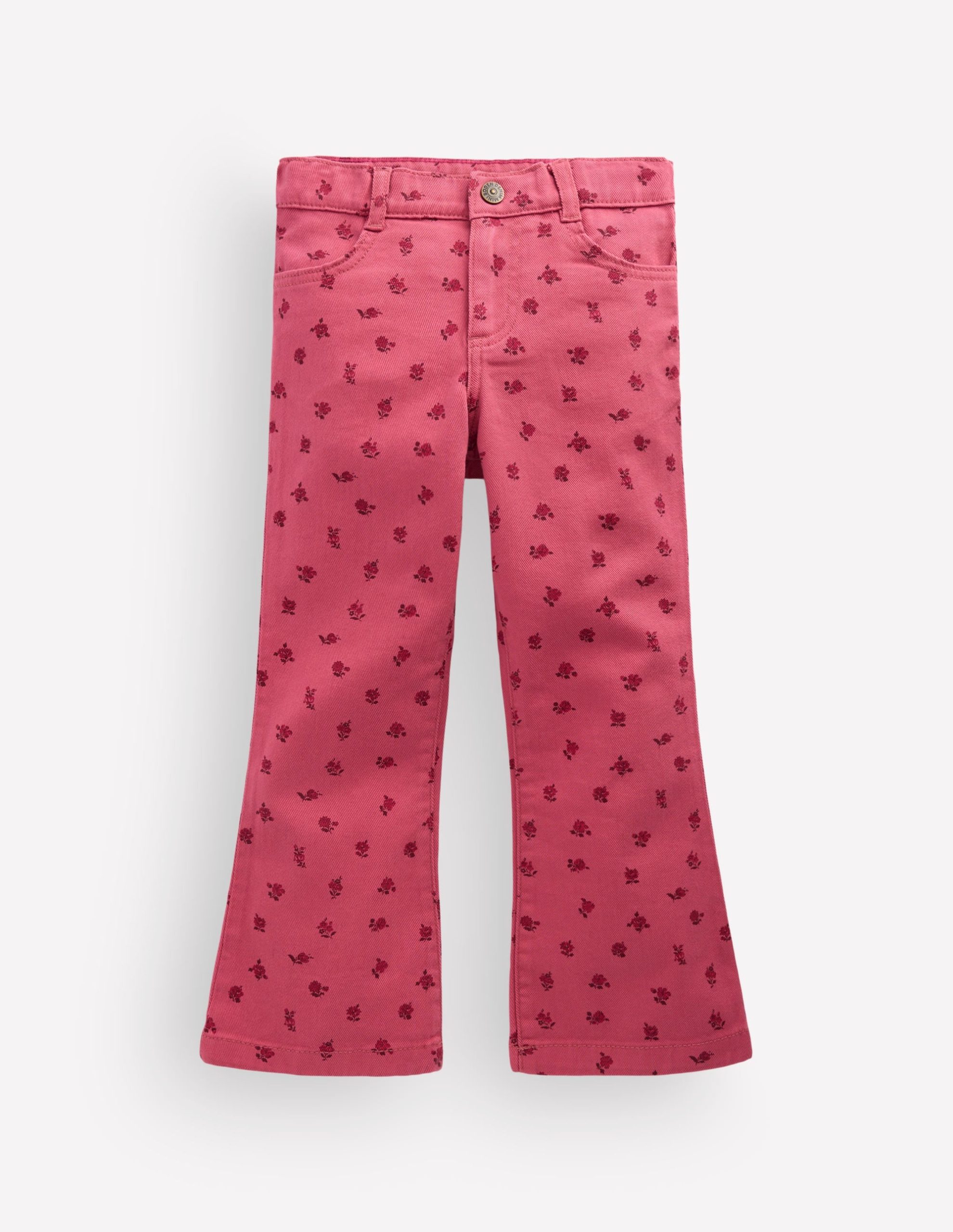 Kick Flare Jeans-Winter Blush Vintage Roses