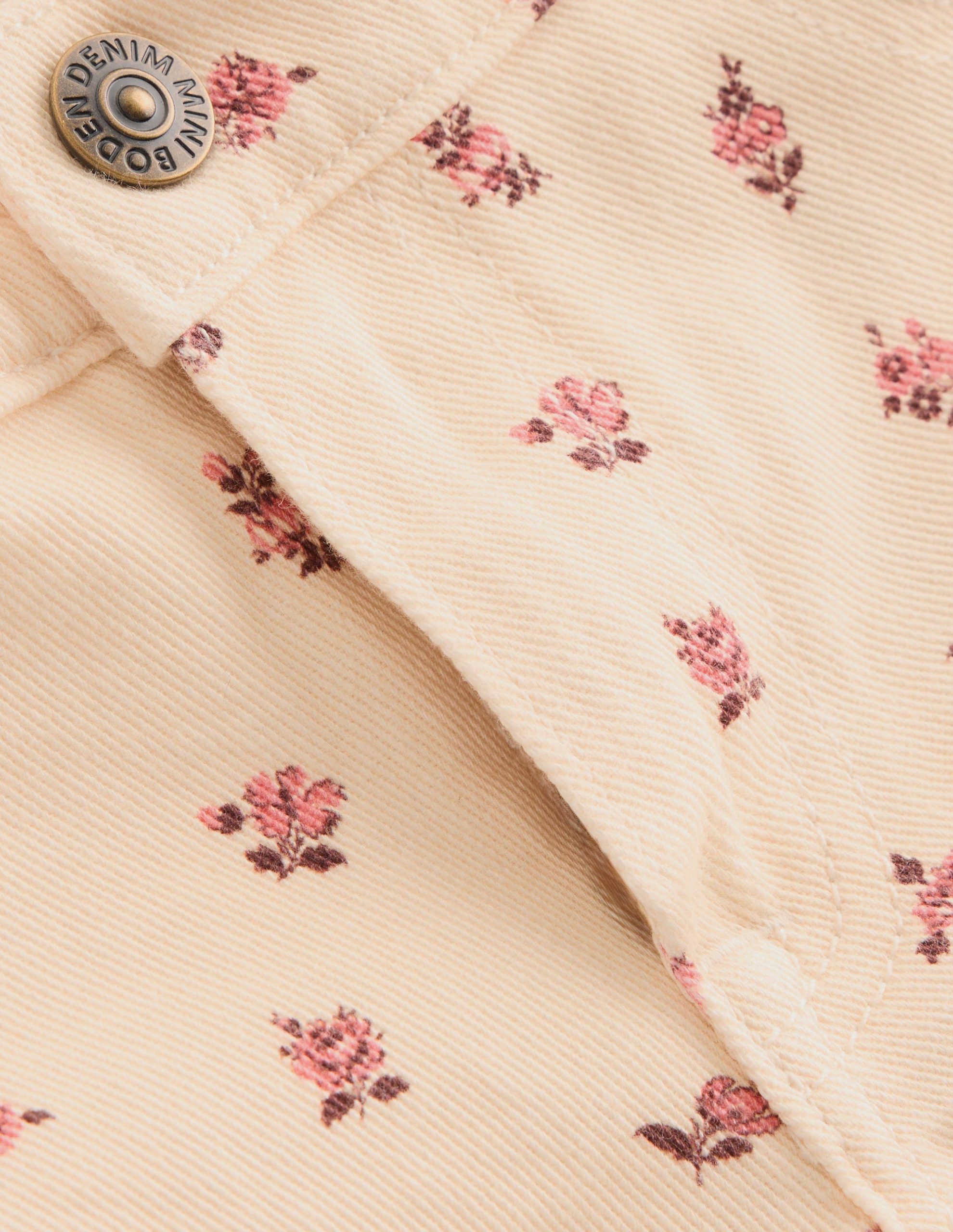 Wide Leg Jeans-Soft Ivory Ditsy Floral - Image 3