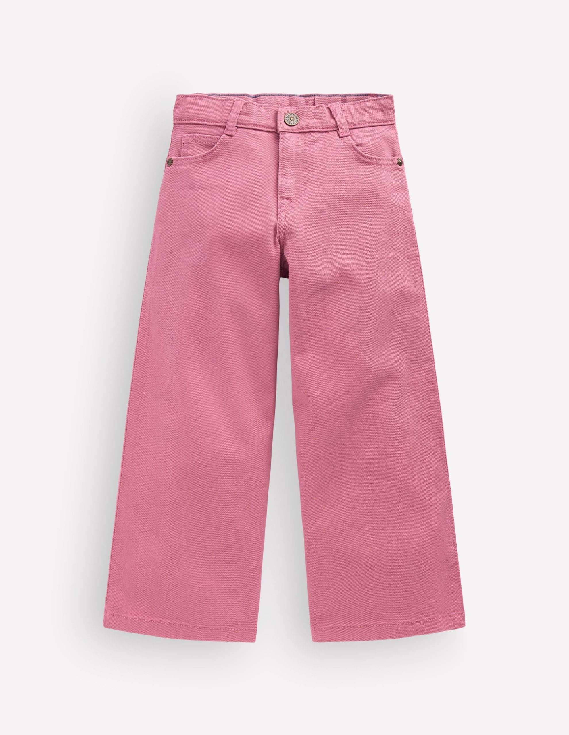 Wide Leg Jeans-Pink Heather