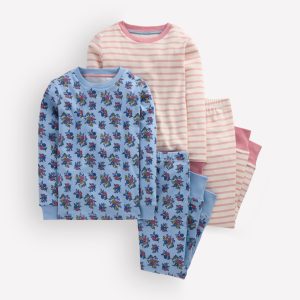 Twin Pack Snug Pajamas-Floral