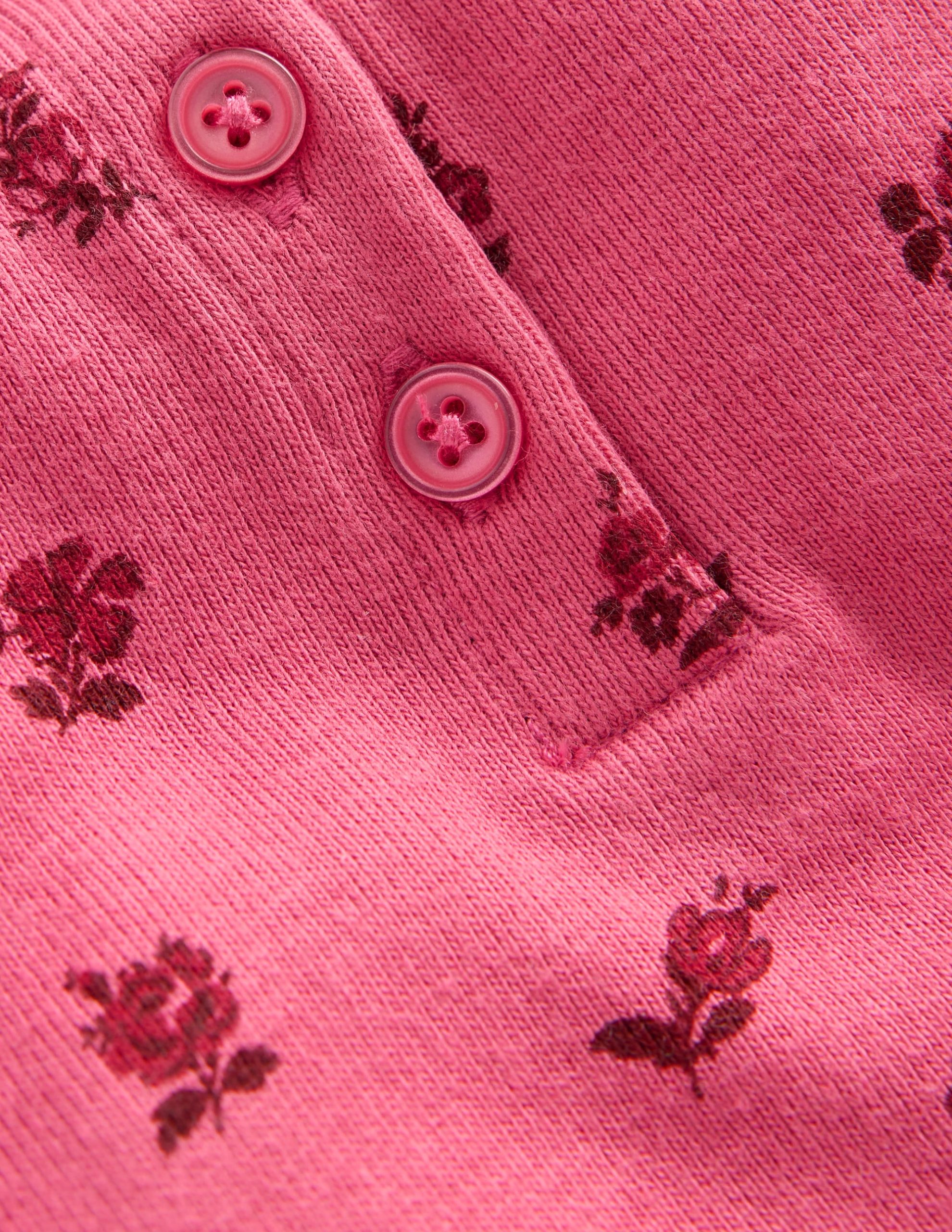 Snug Henley Pajamas-Floral - Image 3